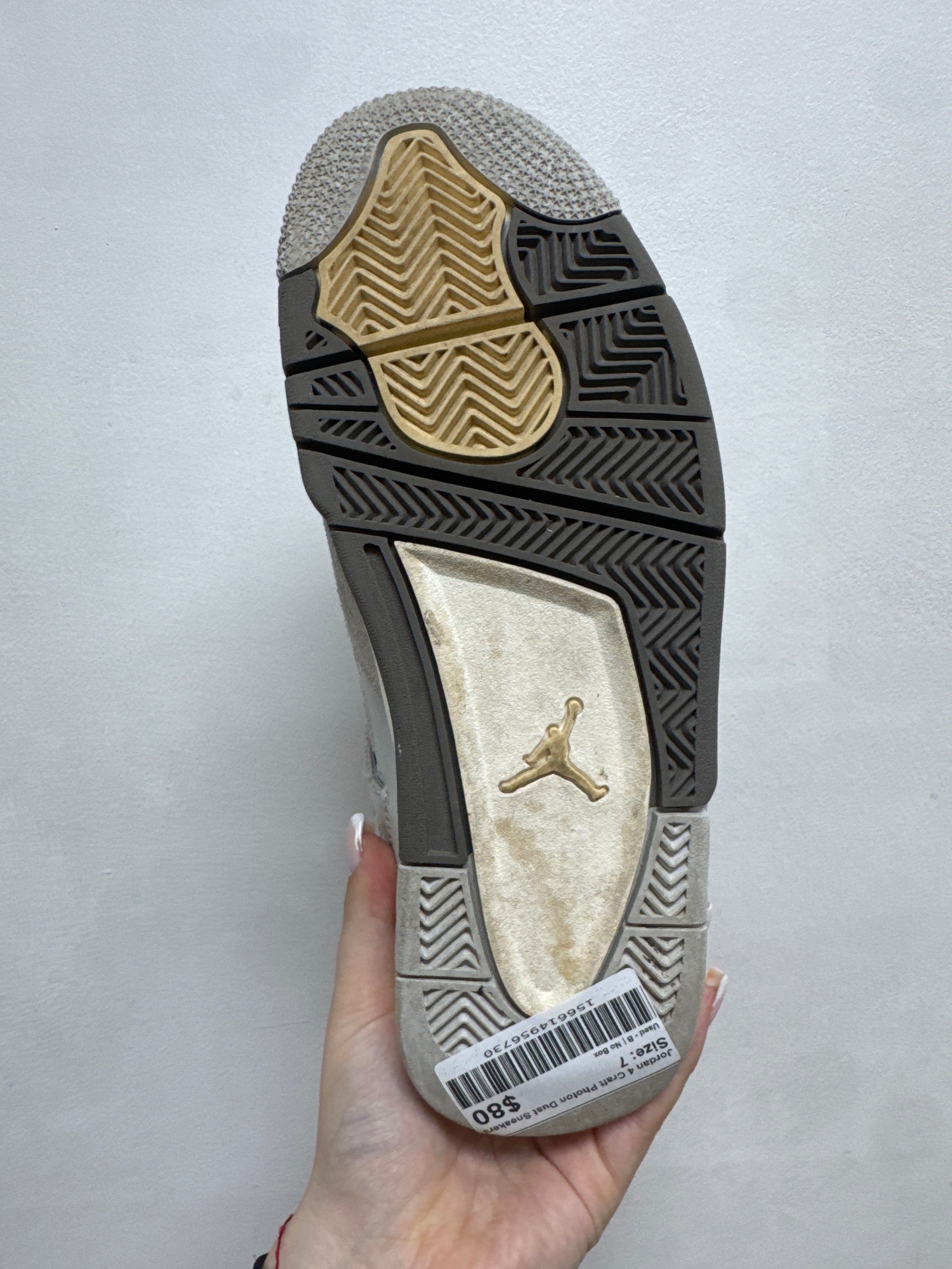 Jordan 4 Craft Photon Dust Sneakers