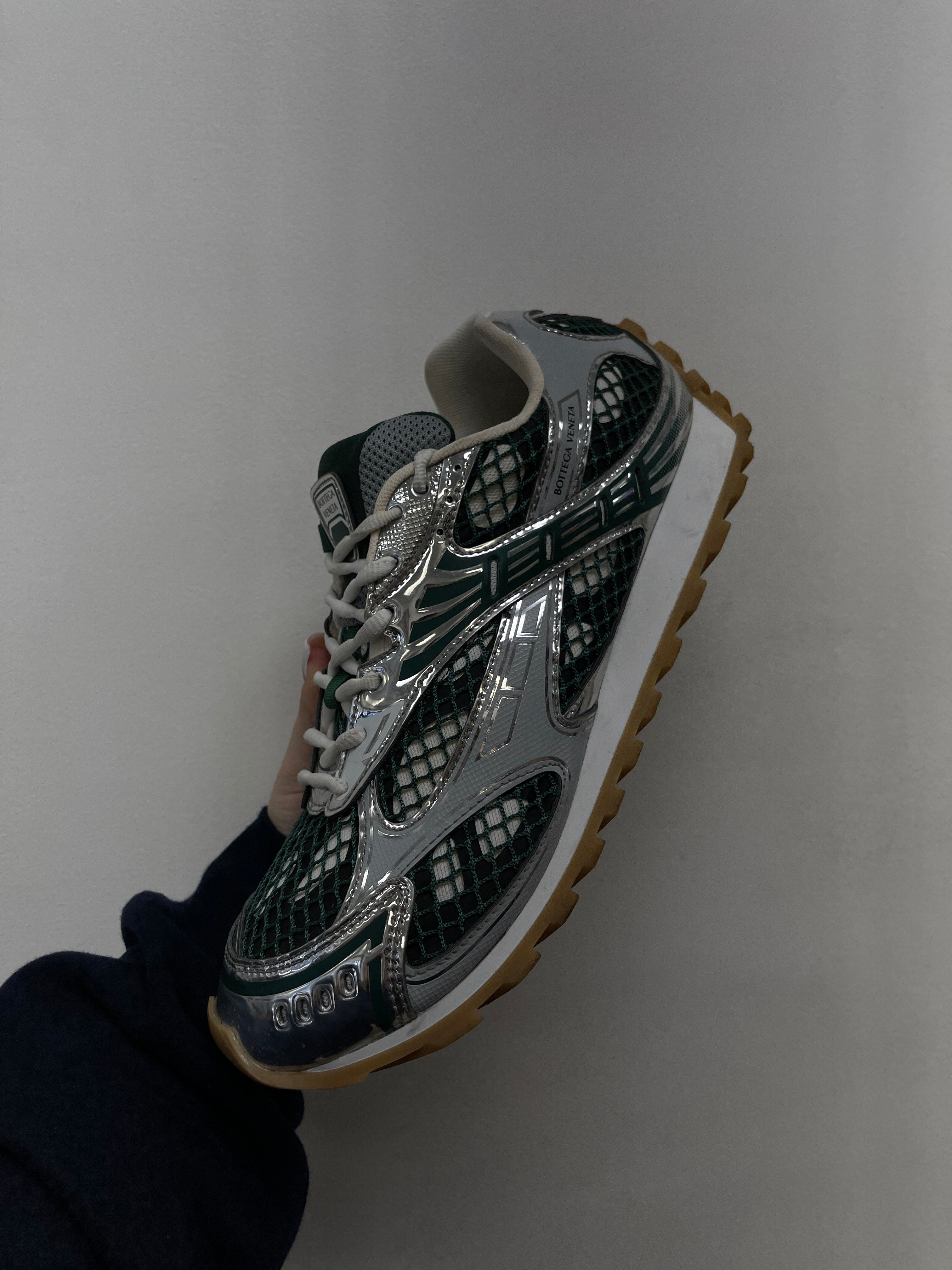 Bottega Veneta Dark Green Orbit Sneakers