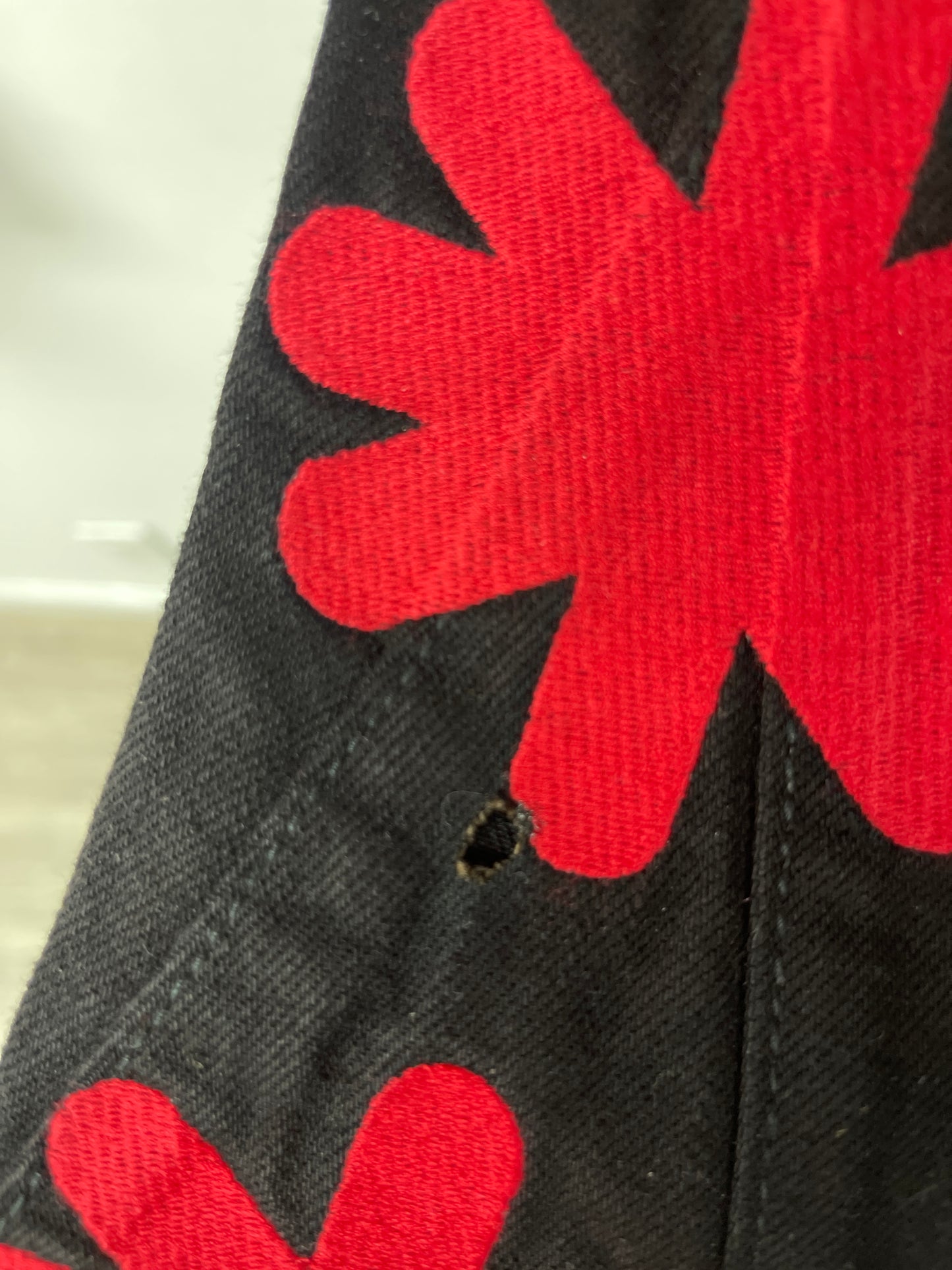 LOSTSHDWS Black Red Denim Jeans Used