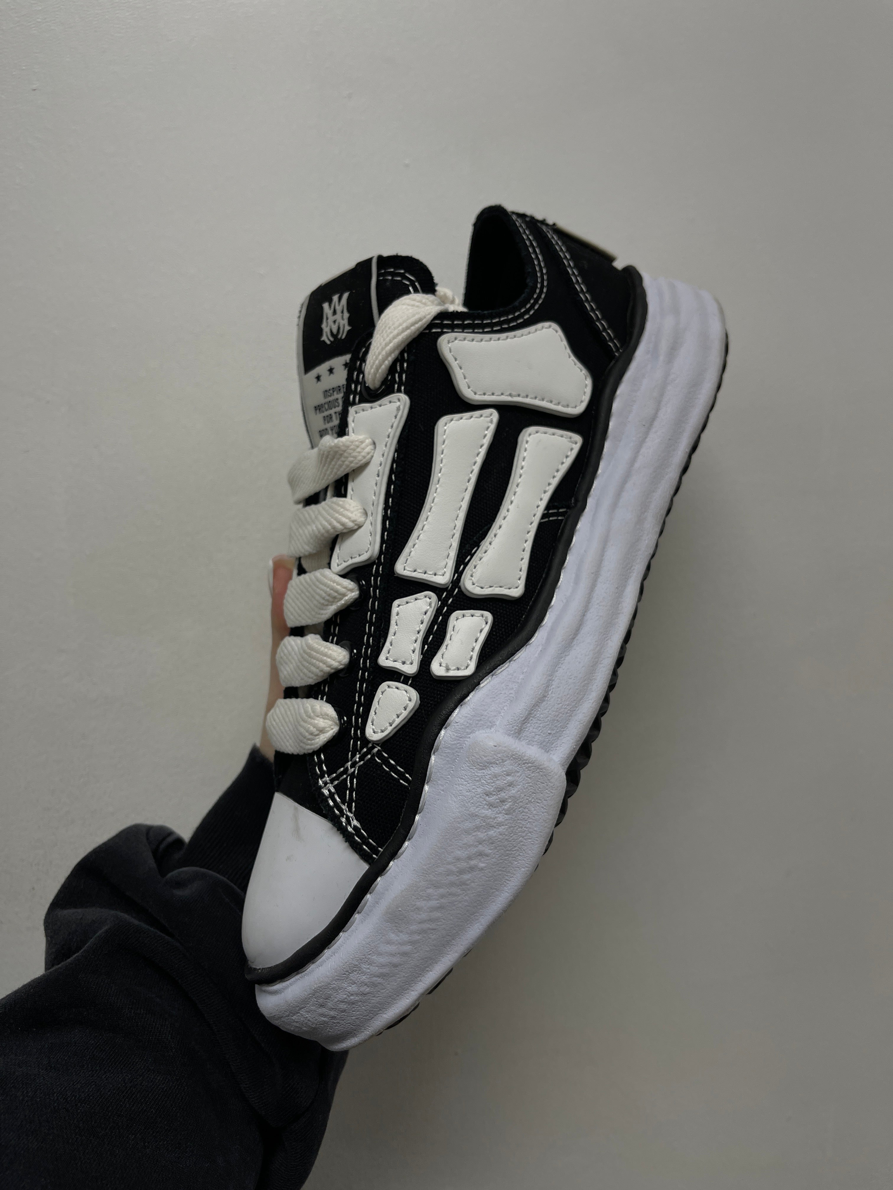 Amiri x MYY Black Wayne Skeleton Sneakers