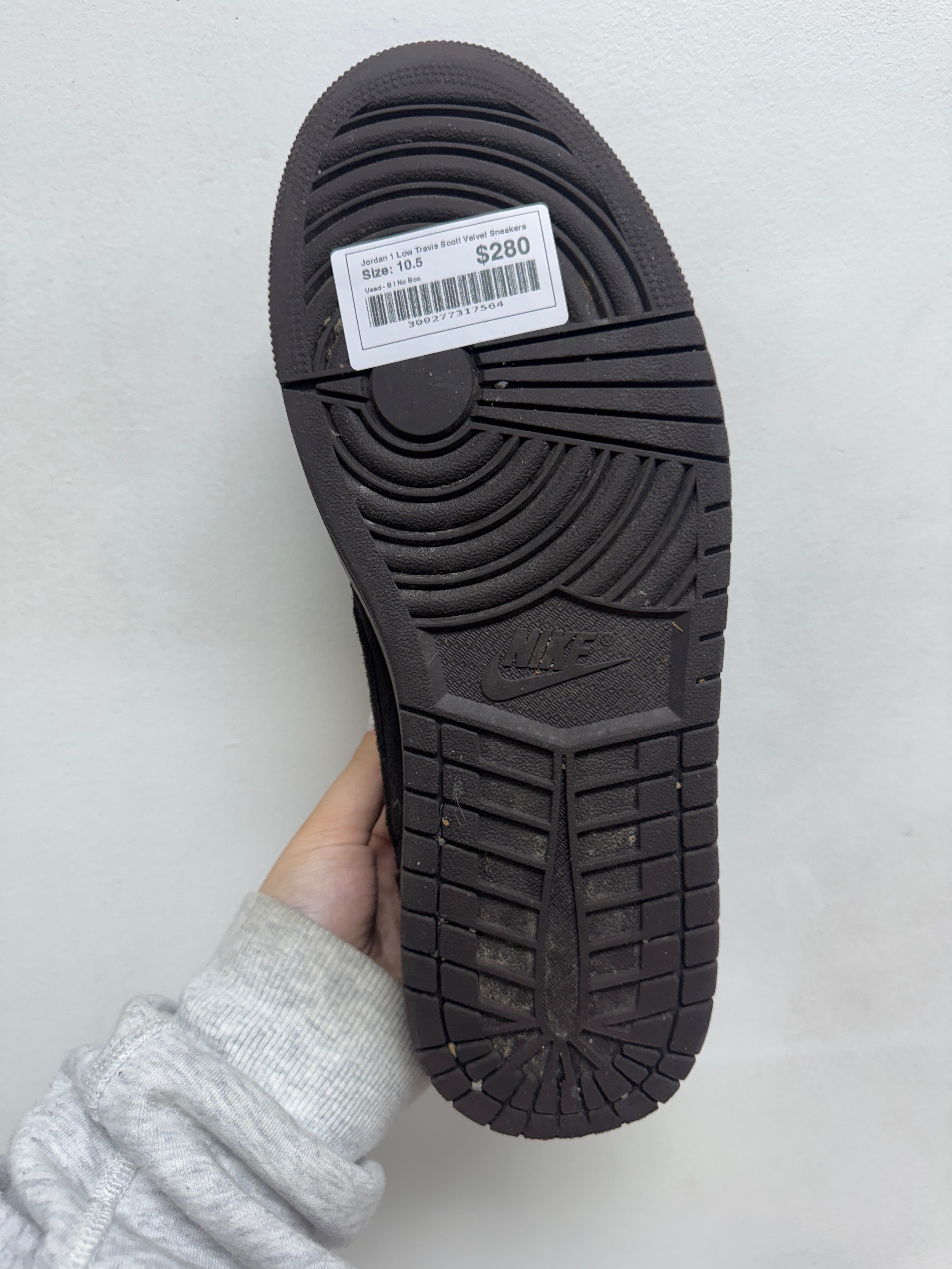 Jordan 1 Low Travis Scott Velvet Sneakers