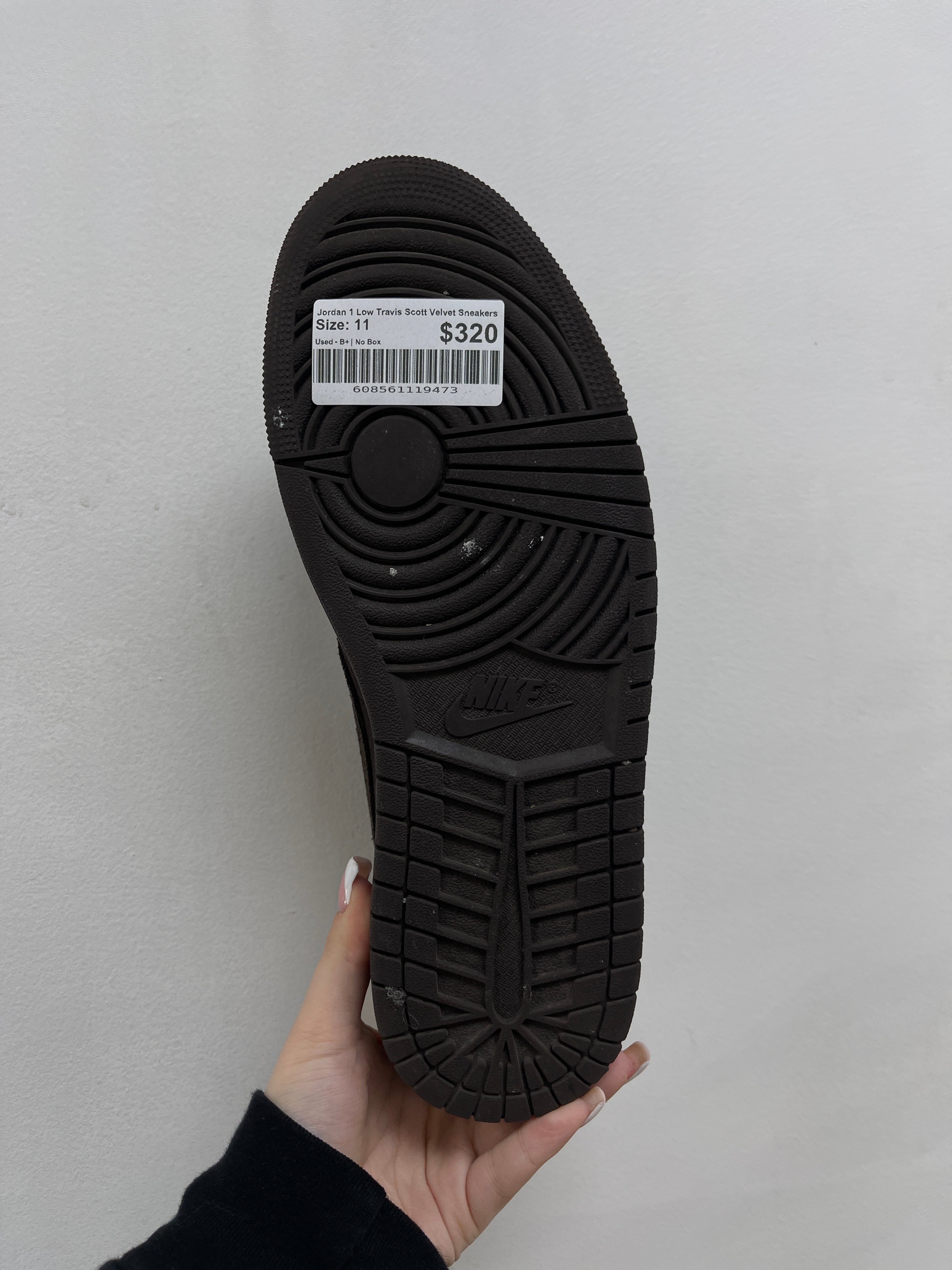 Jordan 1 Low Travis Scott Velvet Sneakers