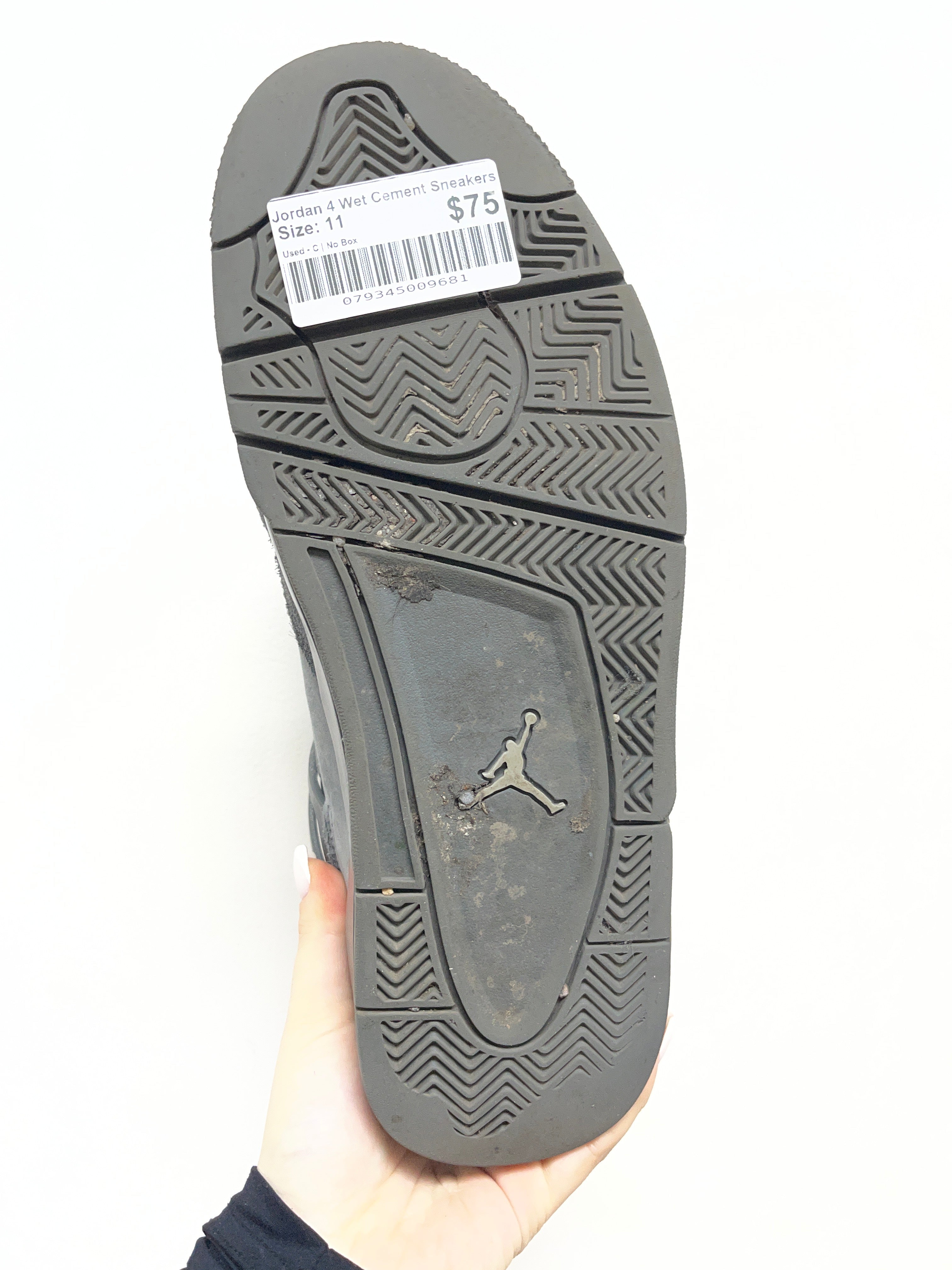 Jordan 4 Wet Cement Sneakers