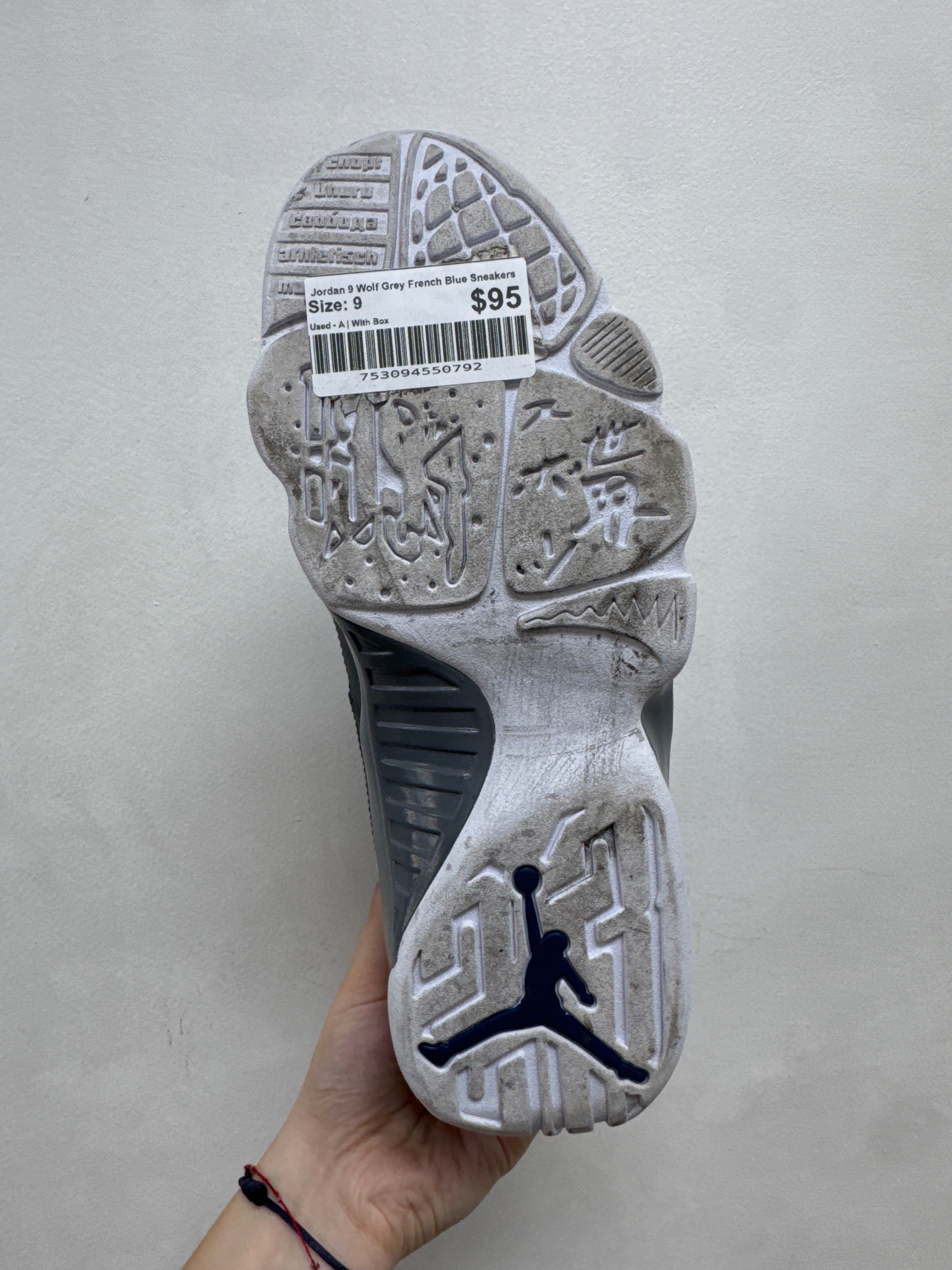 Jordan 9 Wolf Grey French Blue Sneakers