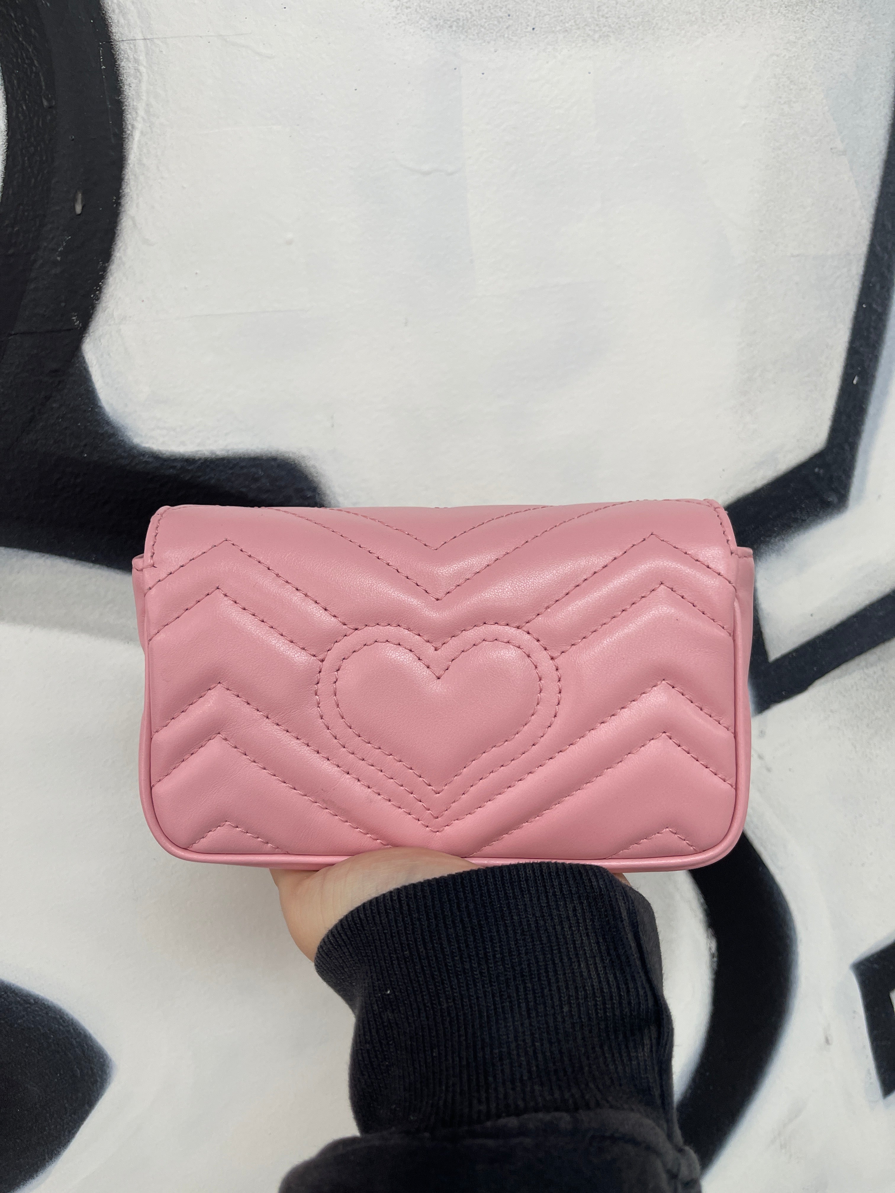 Gucci Pink GG Side Bag New
