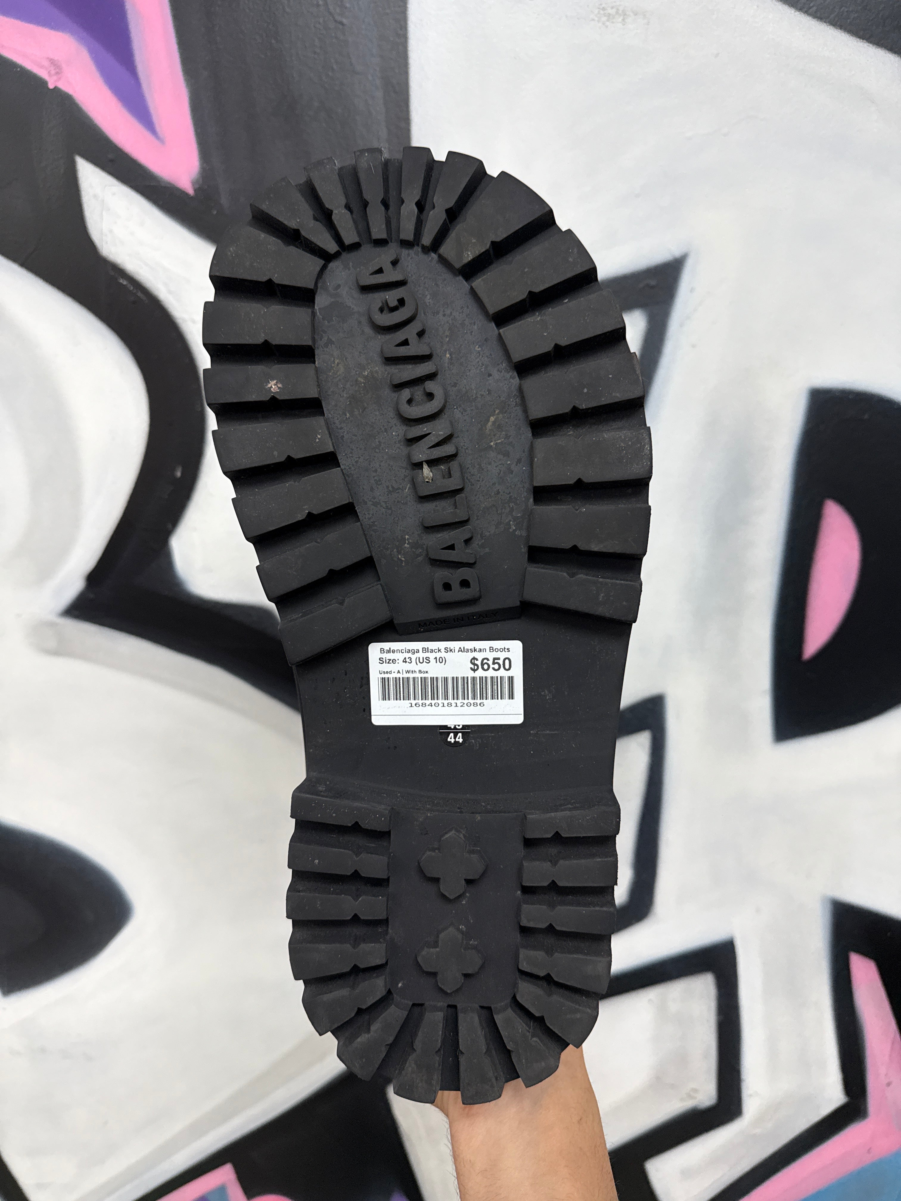 Balenciaga Black Ski Alaskan Boots