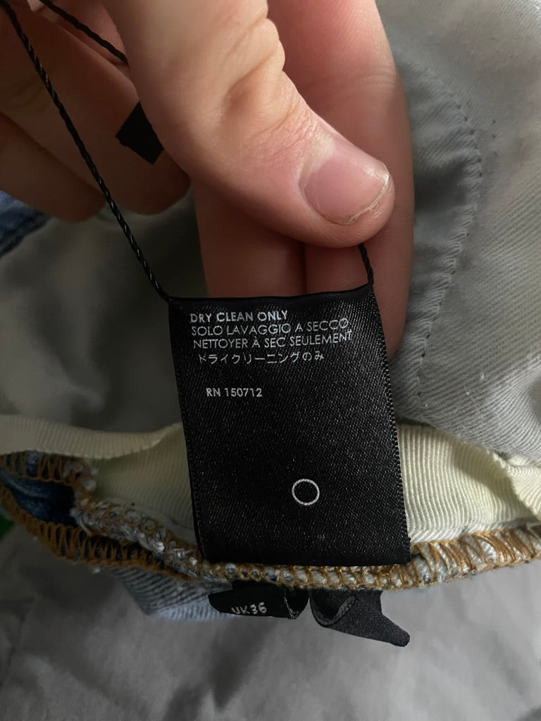 Amiri Plain Thrasher Light Wash Used 36