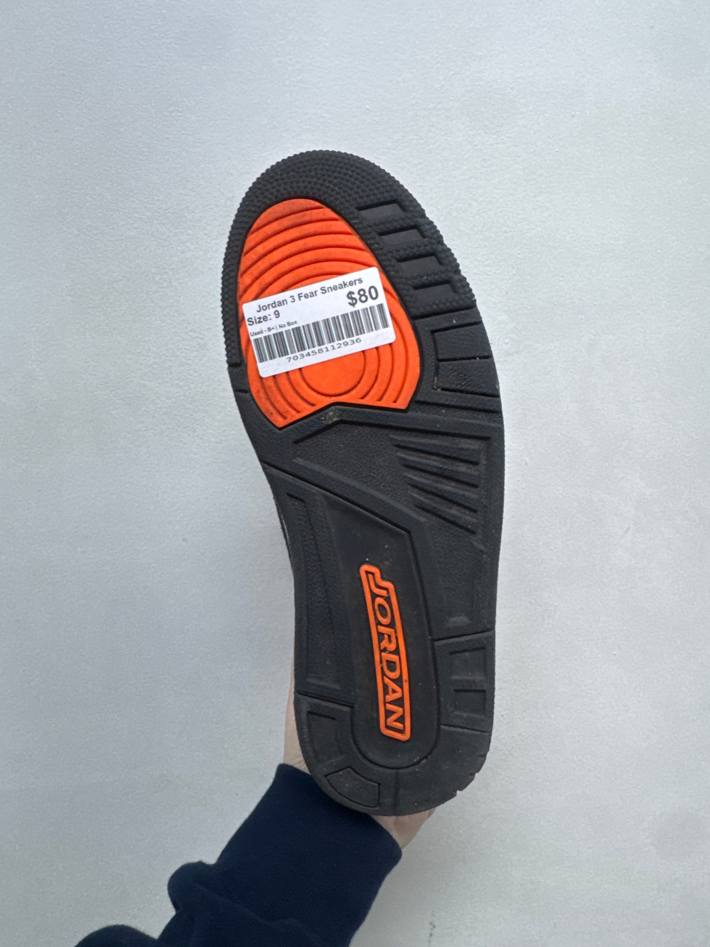 Jordan 3 Fear Sneakers