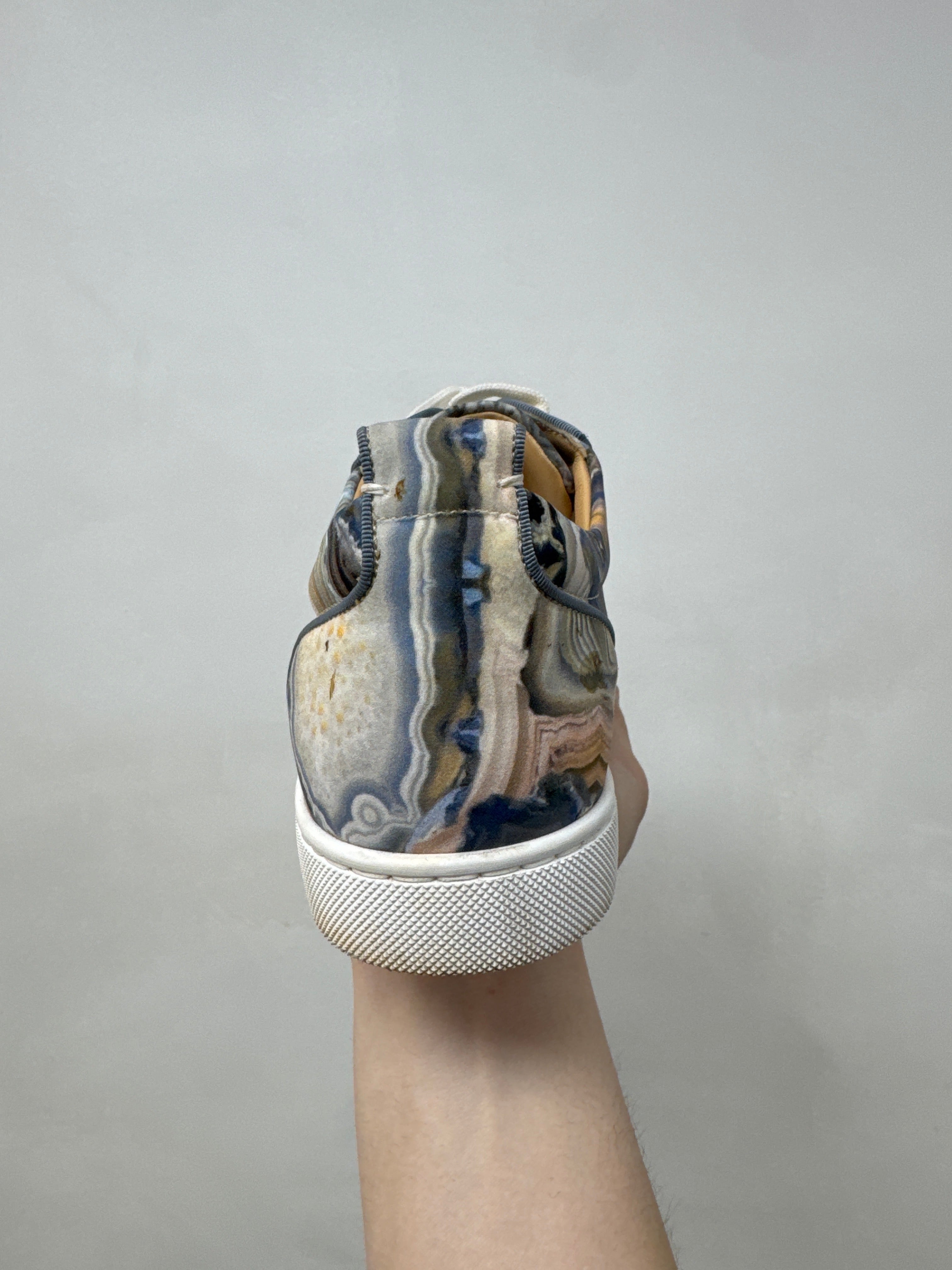 Christian Louboutin Marble Red Botton Low Sneakers