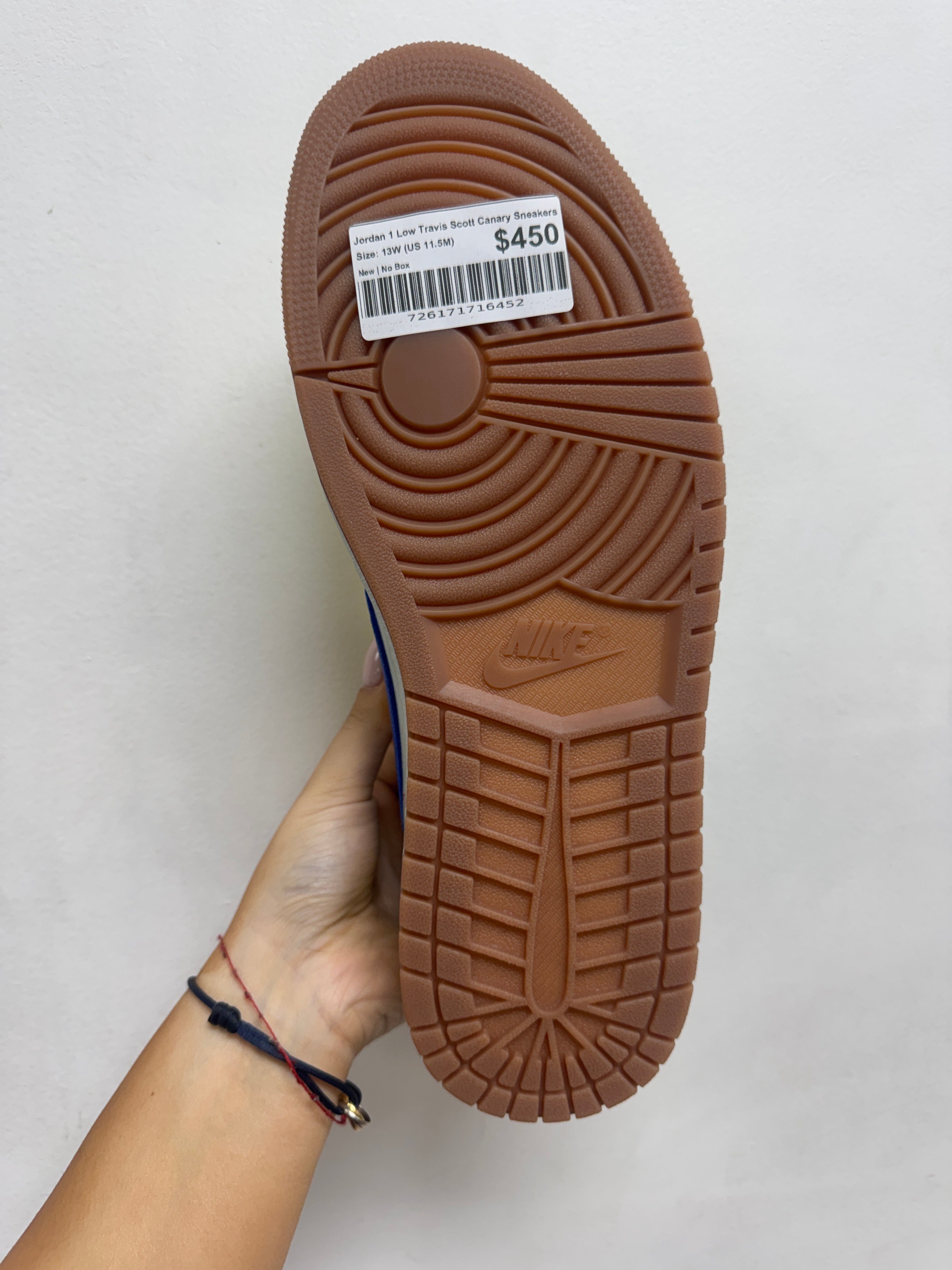Jordan 1 Low Travis Scott Canary Sneakers