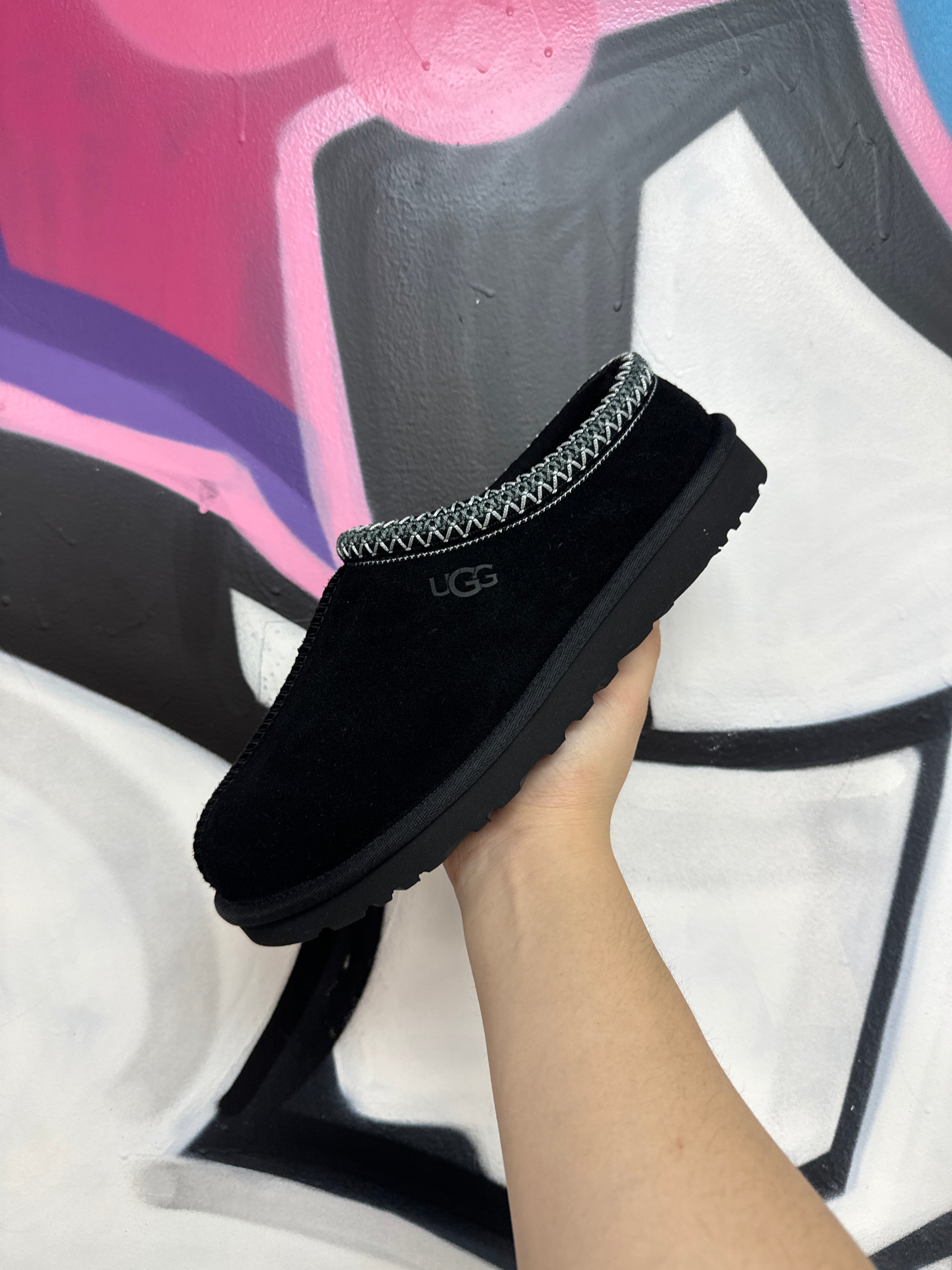Ugg Black Tasman Slides