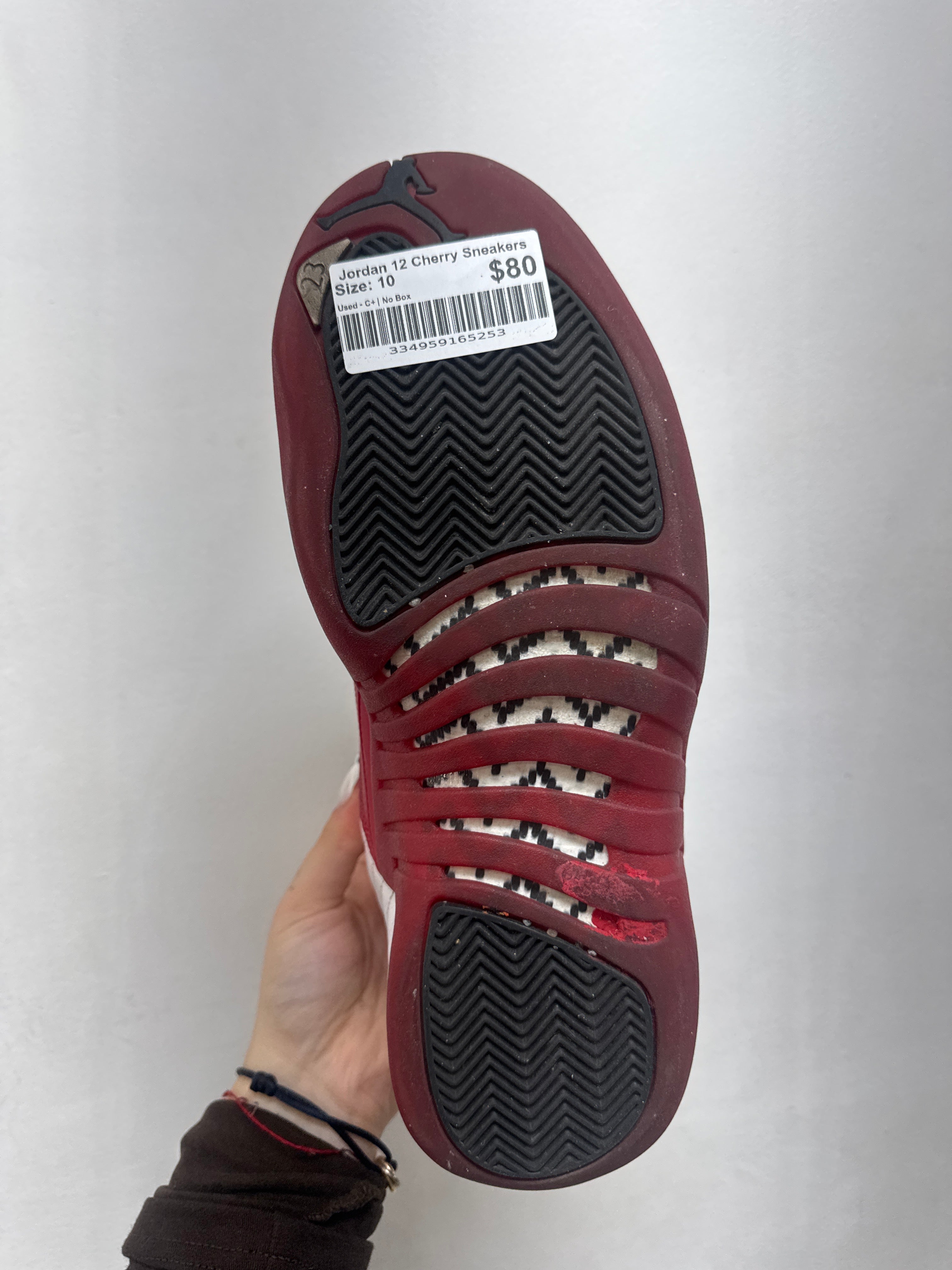 Jordan 12 Cherry Sneakers