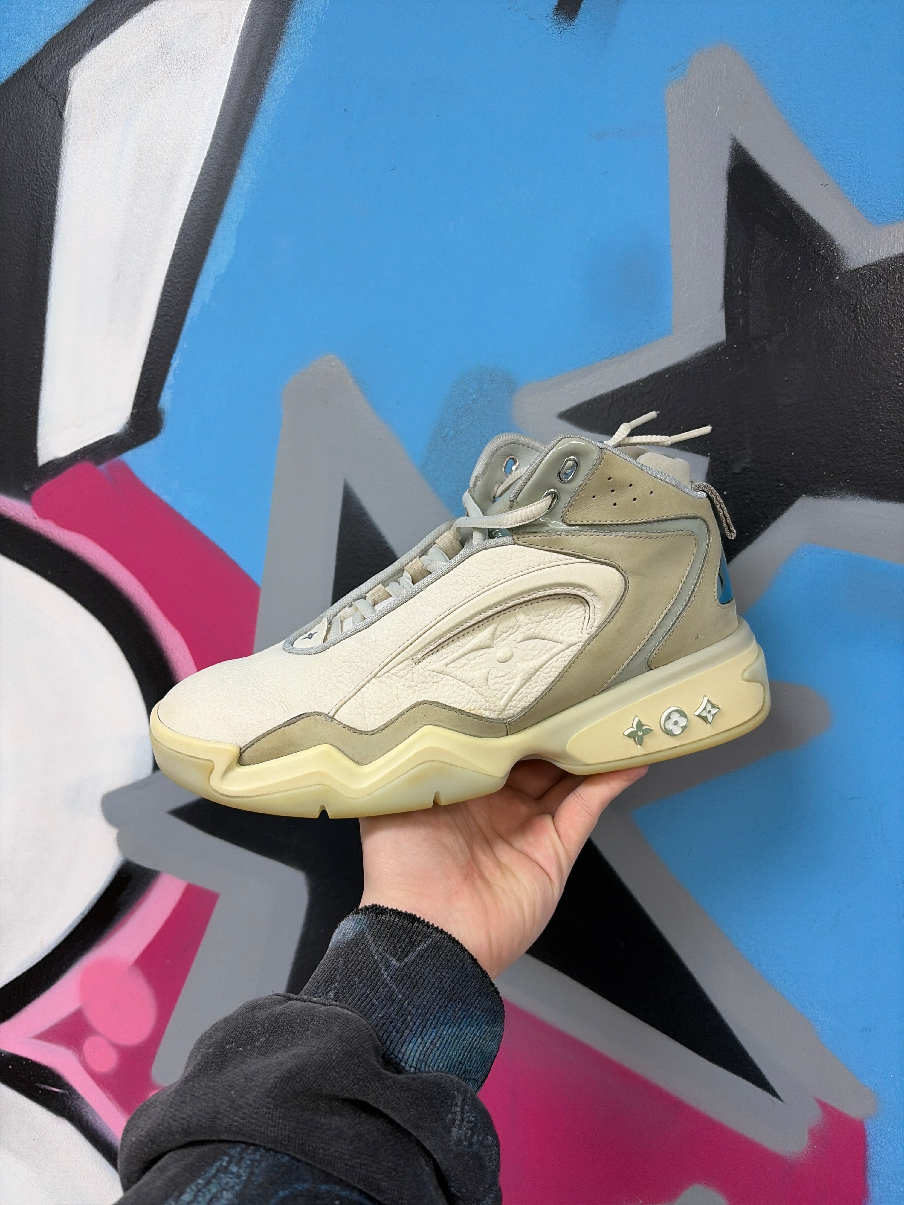 Louis Vuitton Tan Chrome Trainer 2 Sneakers