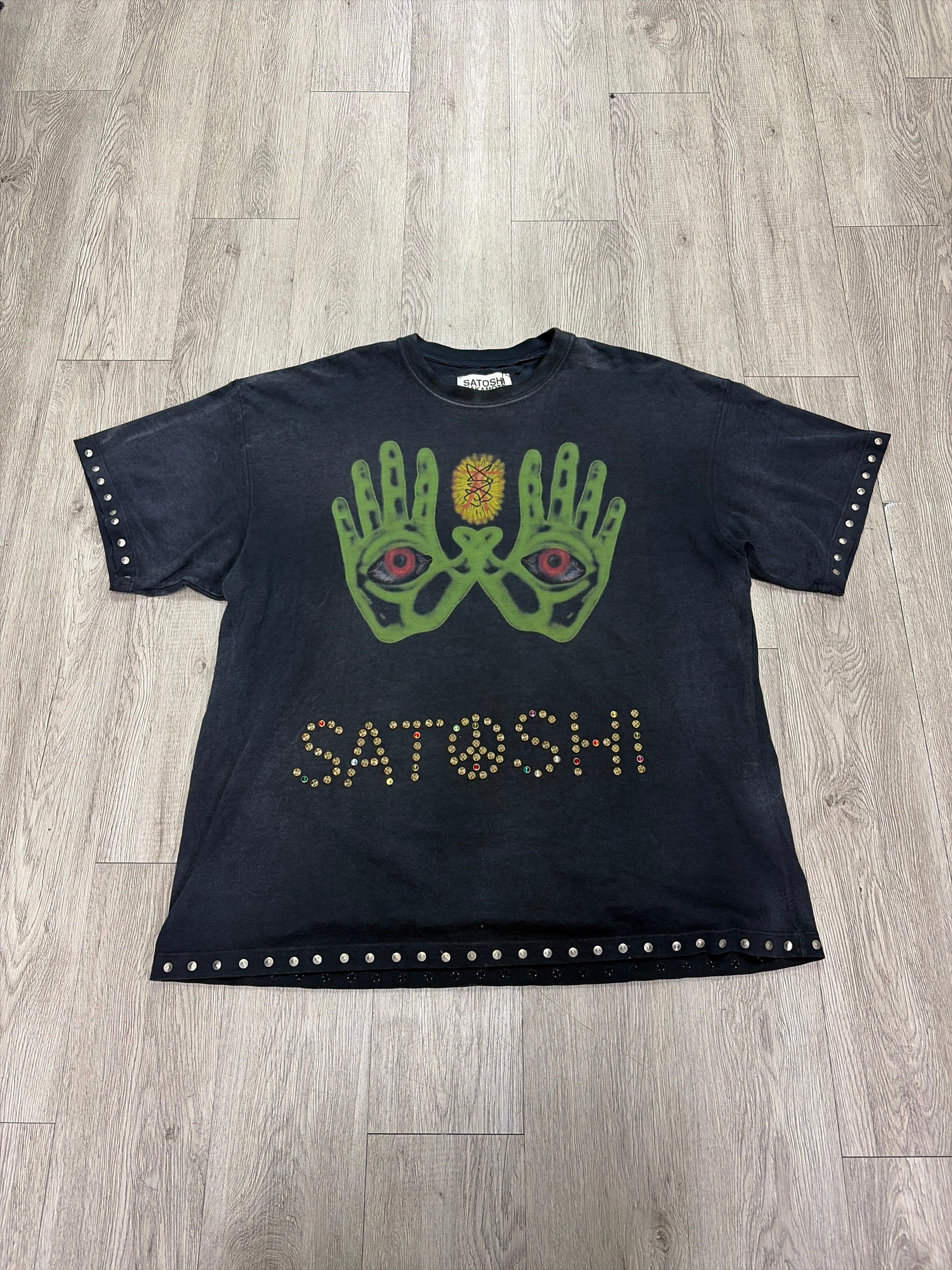 Satoshi Nakamoto Studded Peace Tee