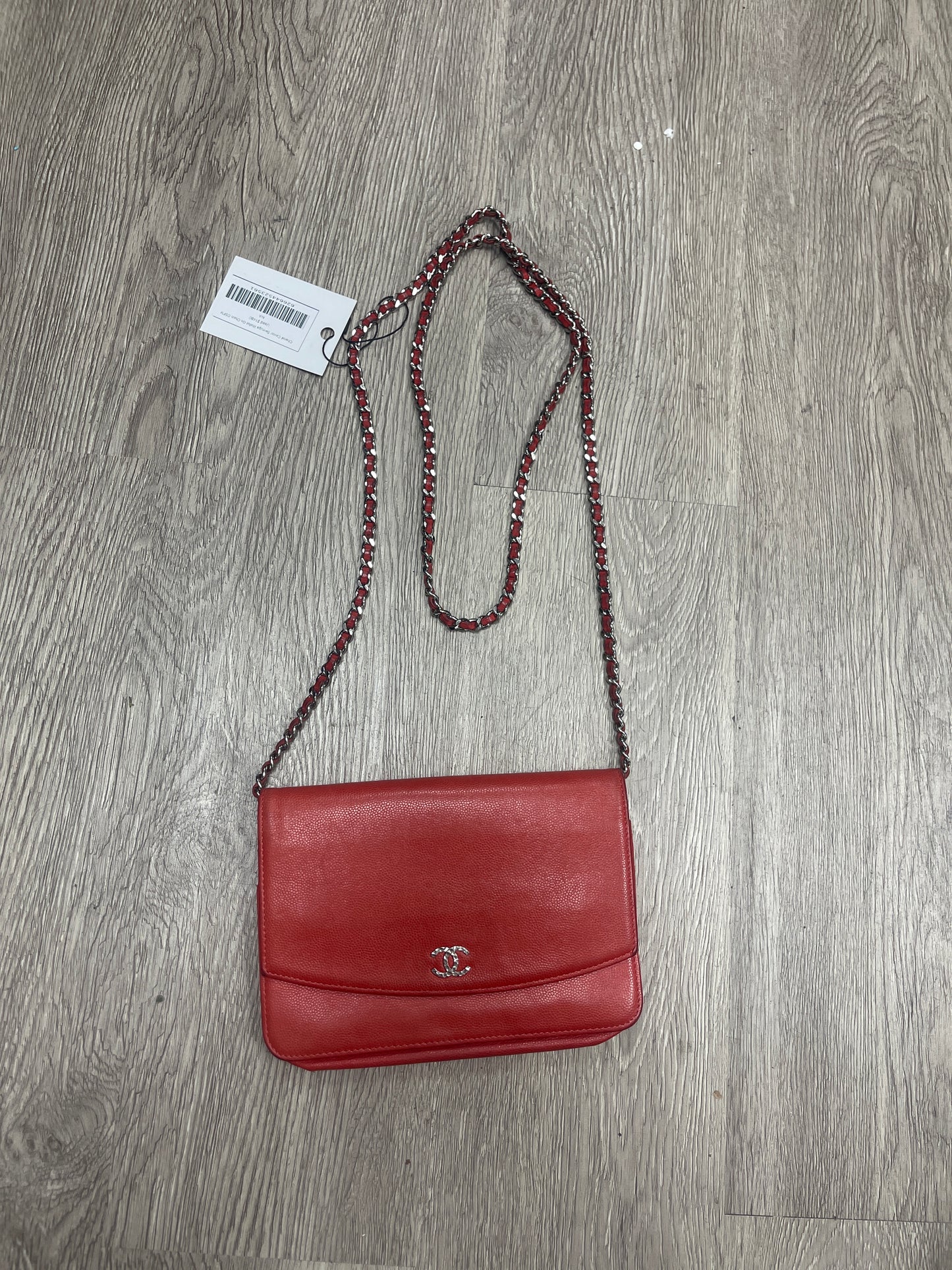 Chanel Caviar Sevruga Wallet On Chain Used OSFM N/A