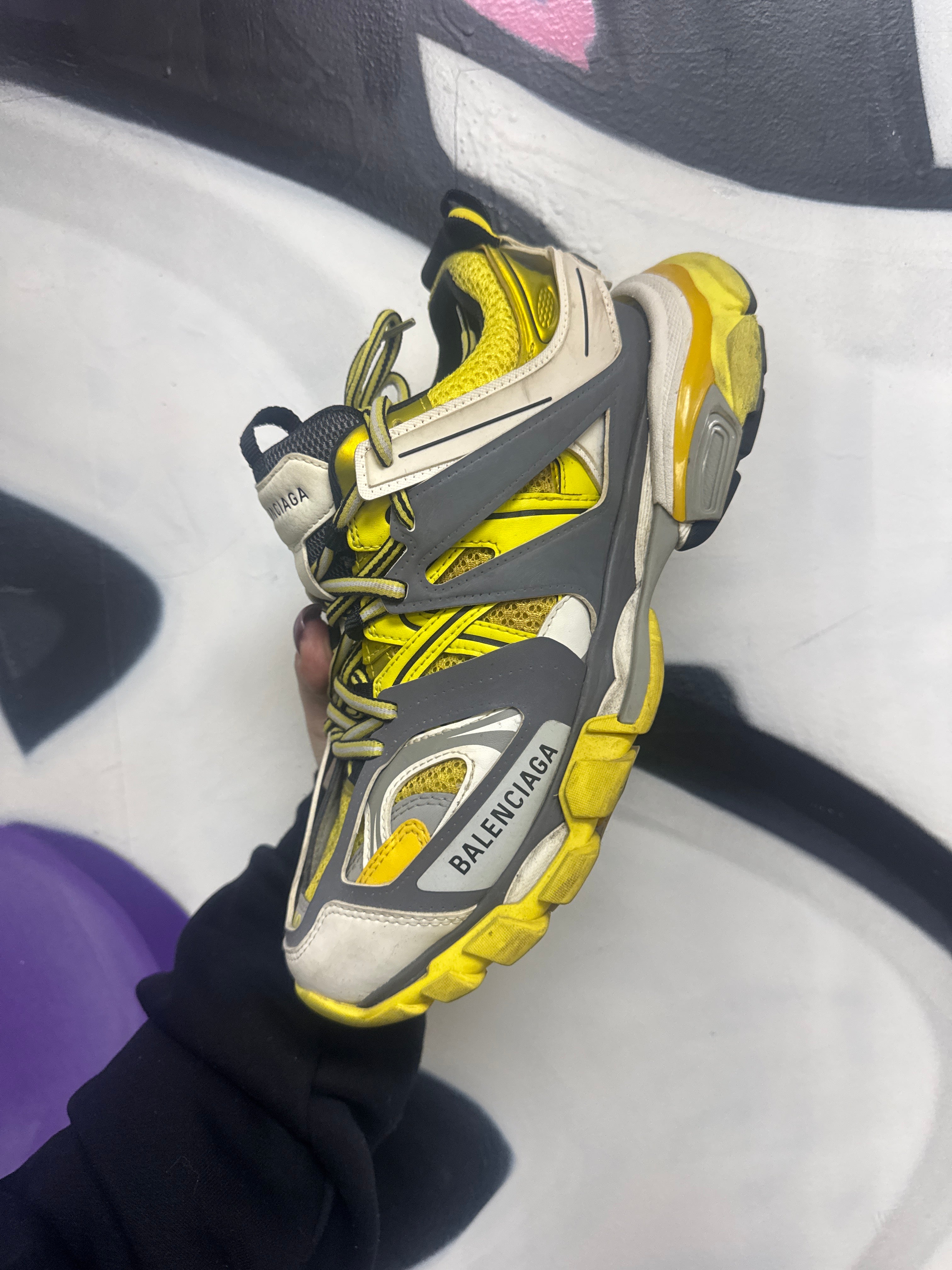 Balenciaga Yellow Track Sneakers