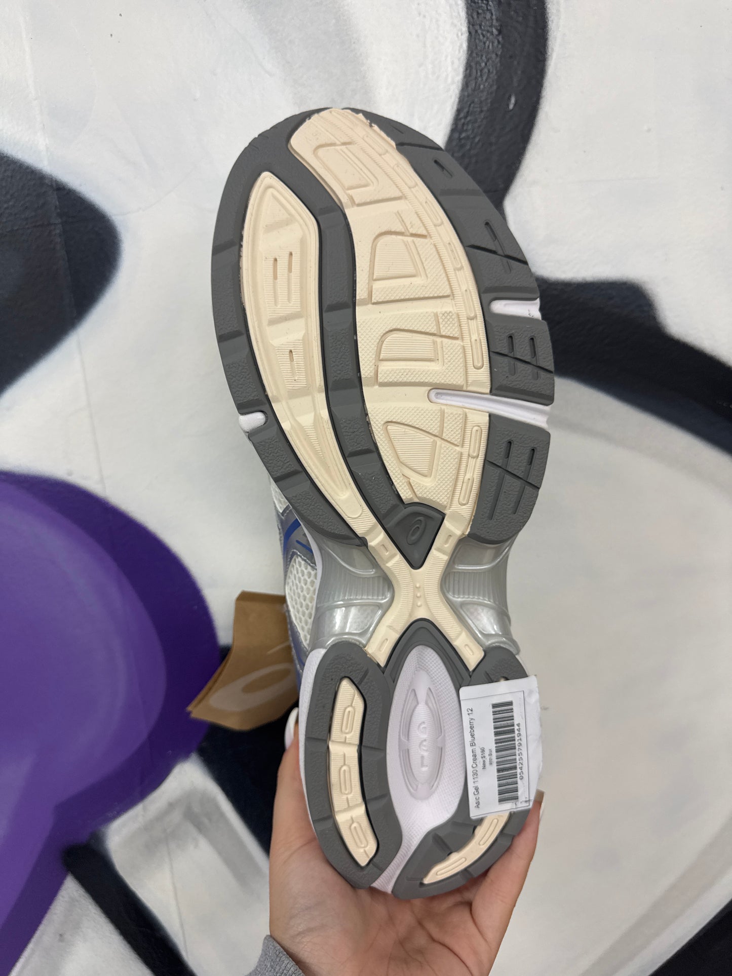 Asic Gel 1130 Cream Blueberry New With Box