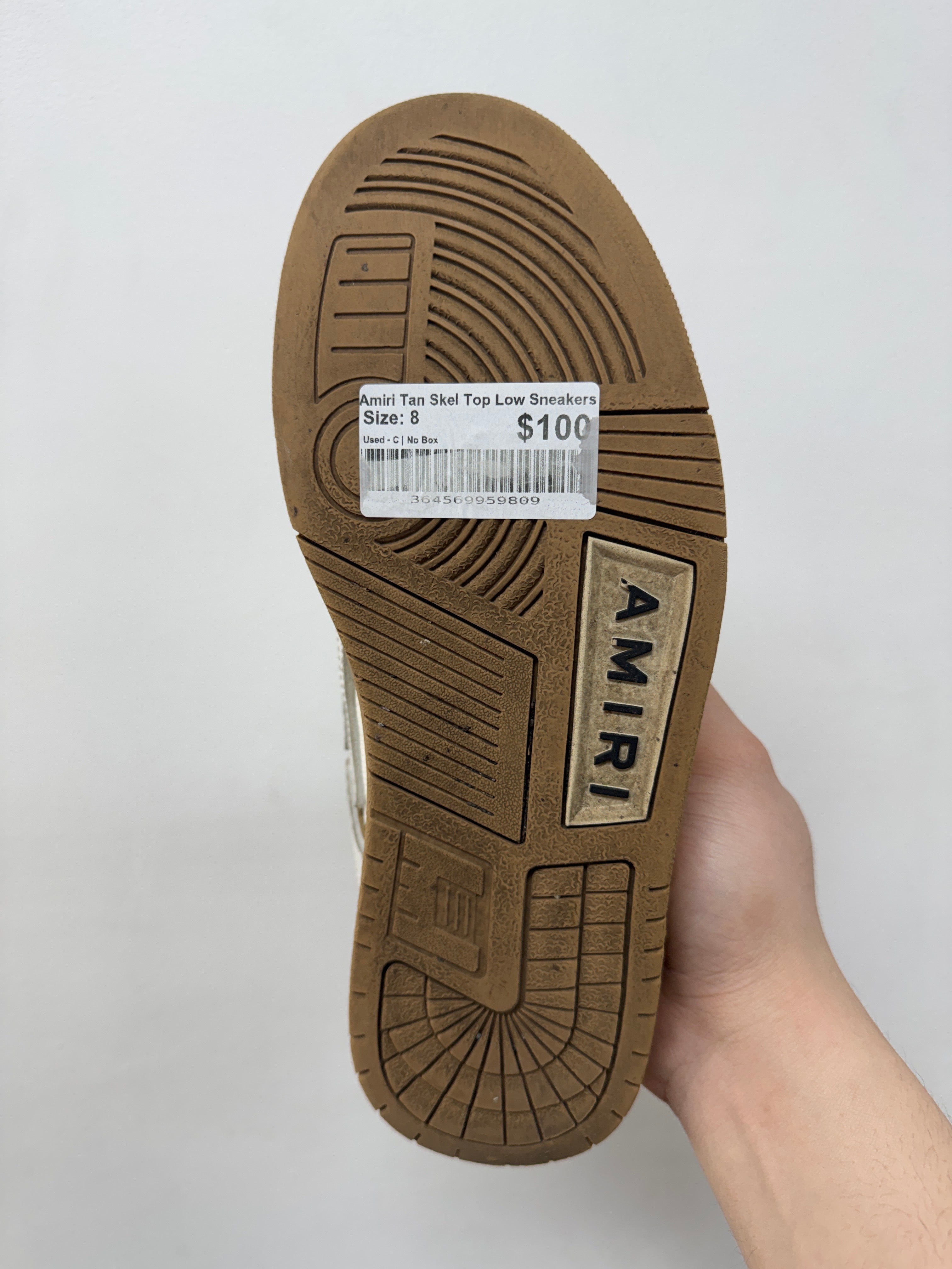 Amiri Tan Skel Top Low Sneakers