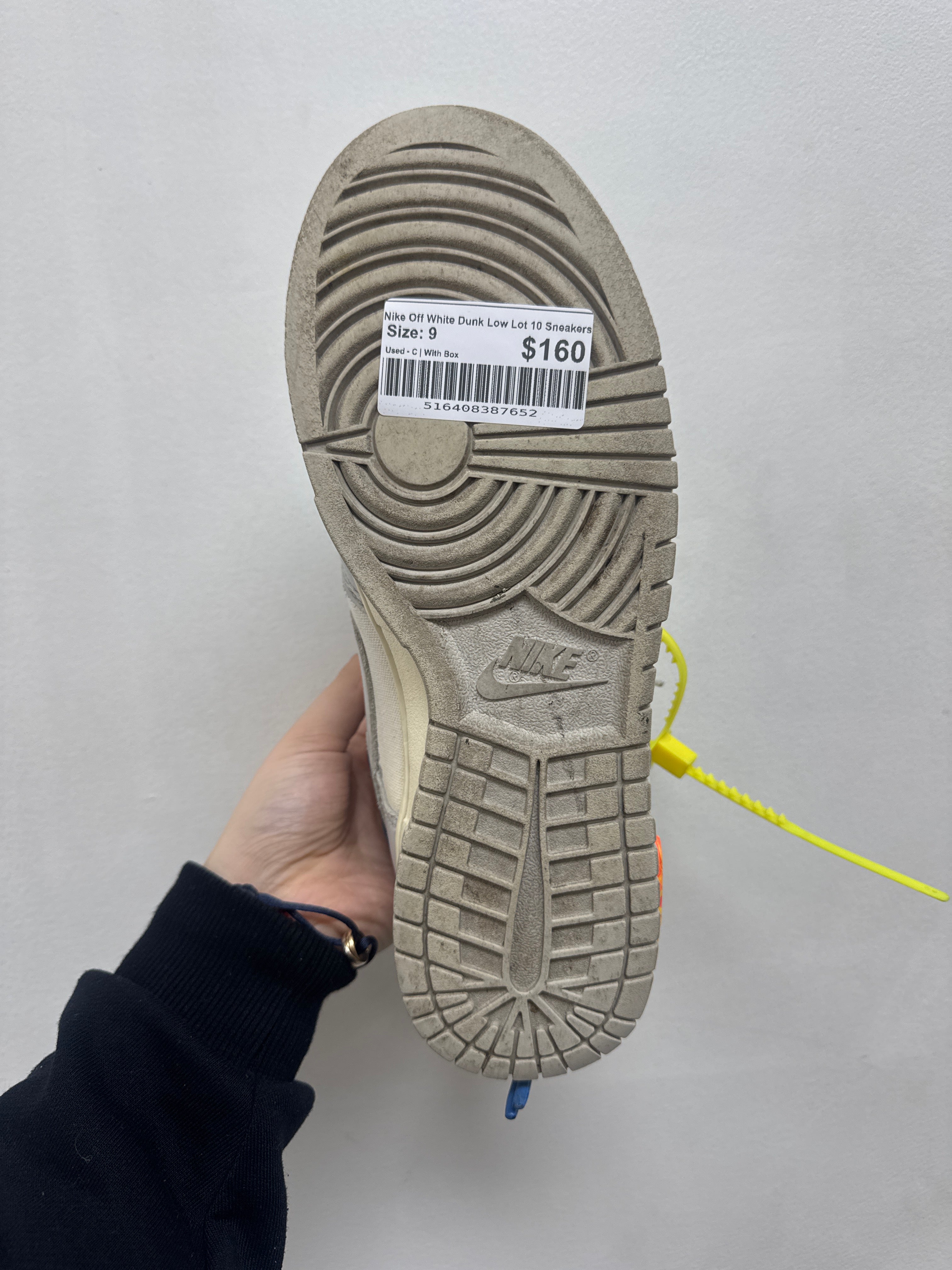 Nike Off White Dunk Low Lot 10 Sneakers