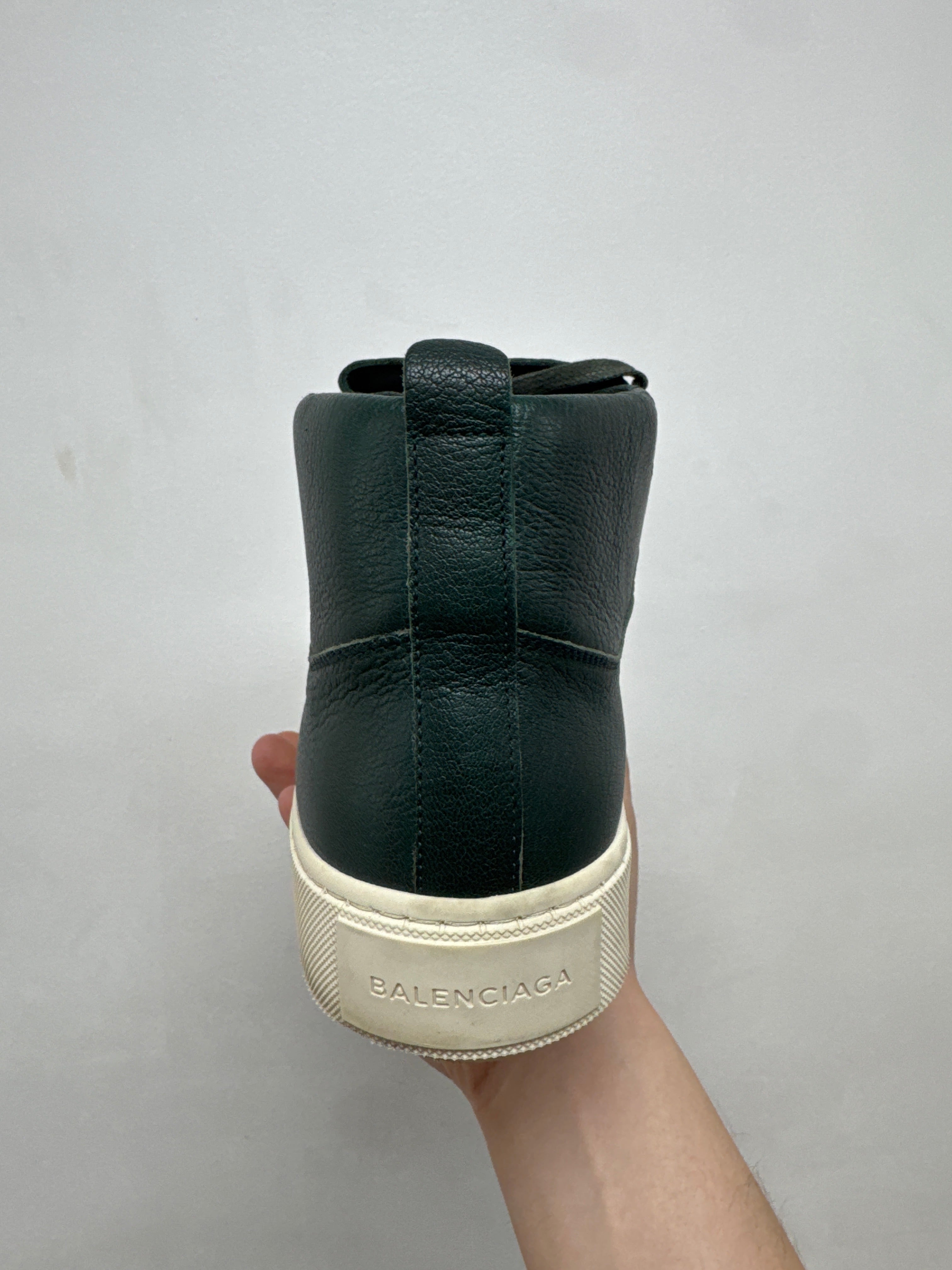 Balenciaga Dark Green Arena Sneakers