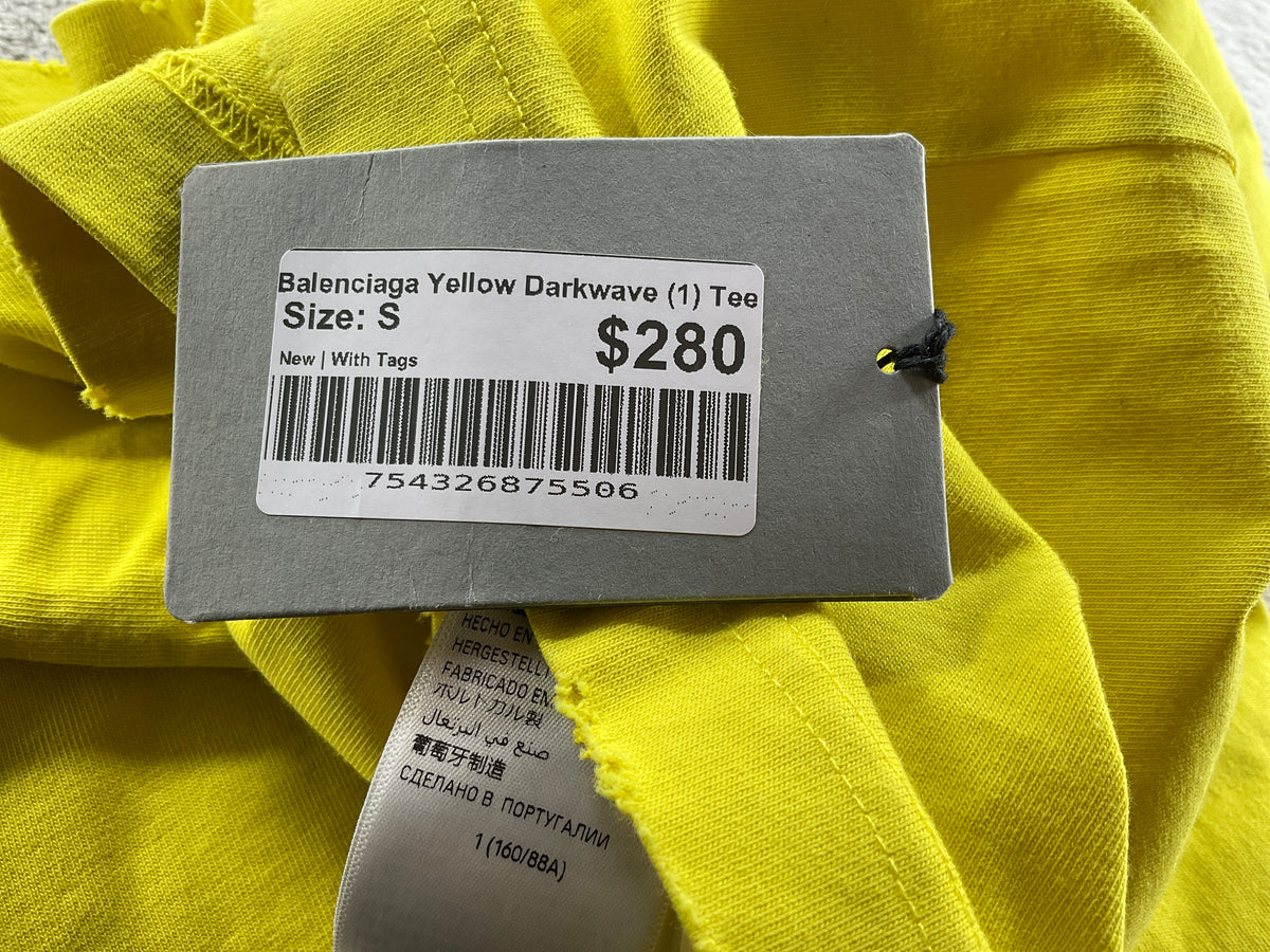 Balenciaga Yellow Darkwave (1) Tee