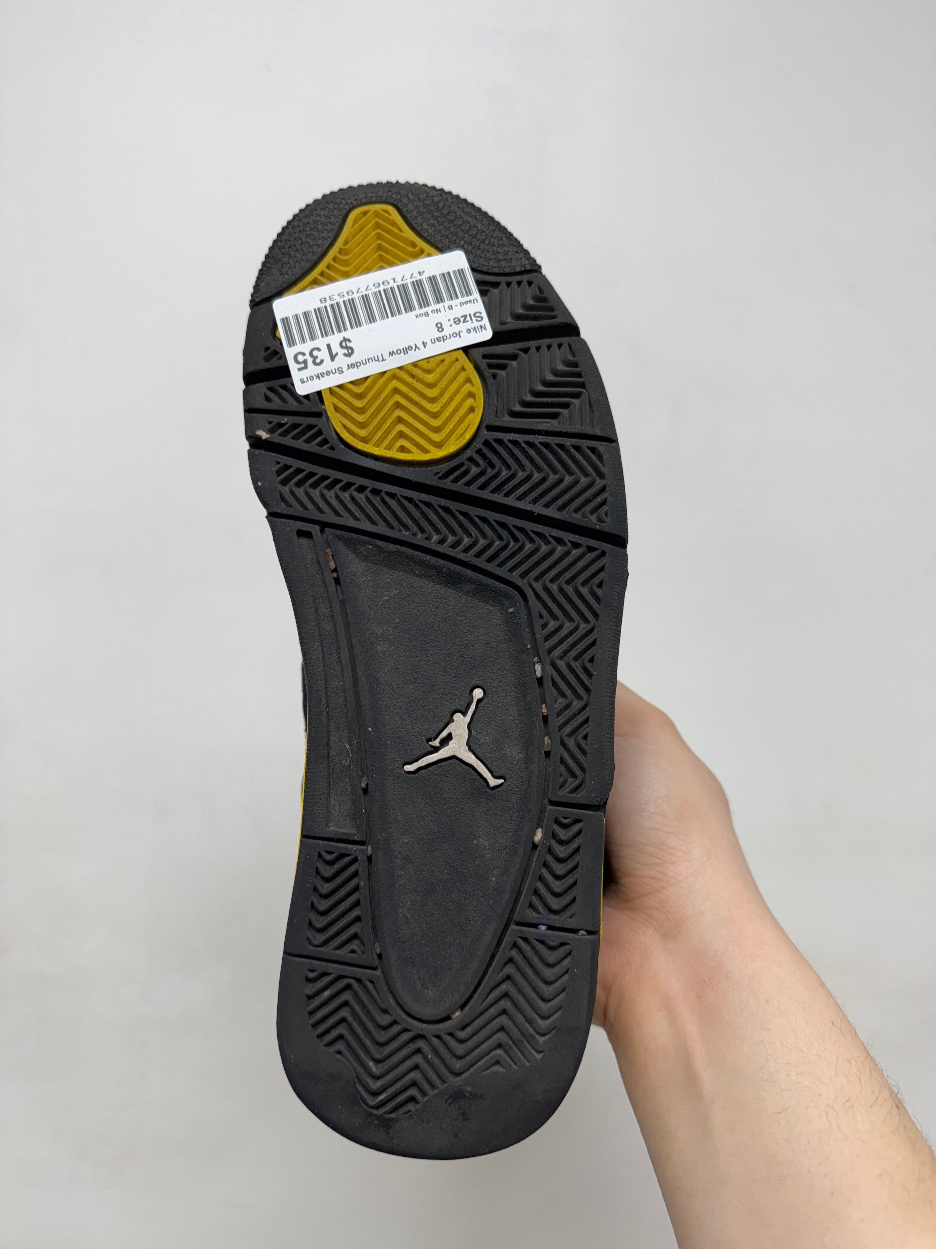 Nike Jordan 4 Yellow Thunder Sneakers
