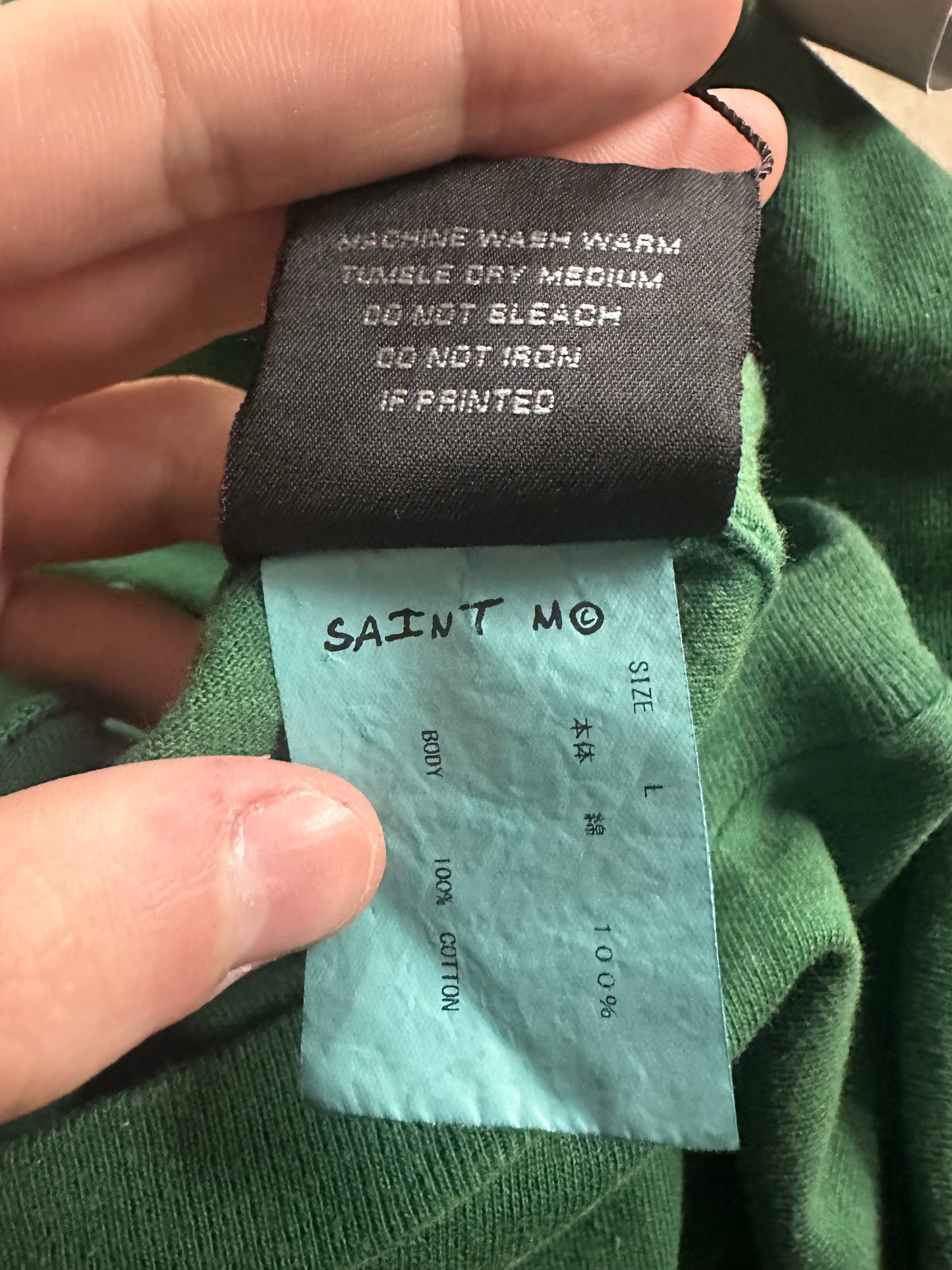 Saint Mxxxxxx L/S Tee Green Creation Gift Large Used