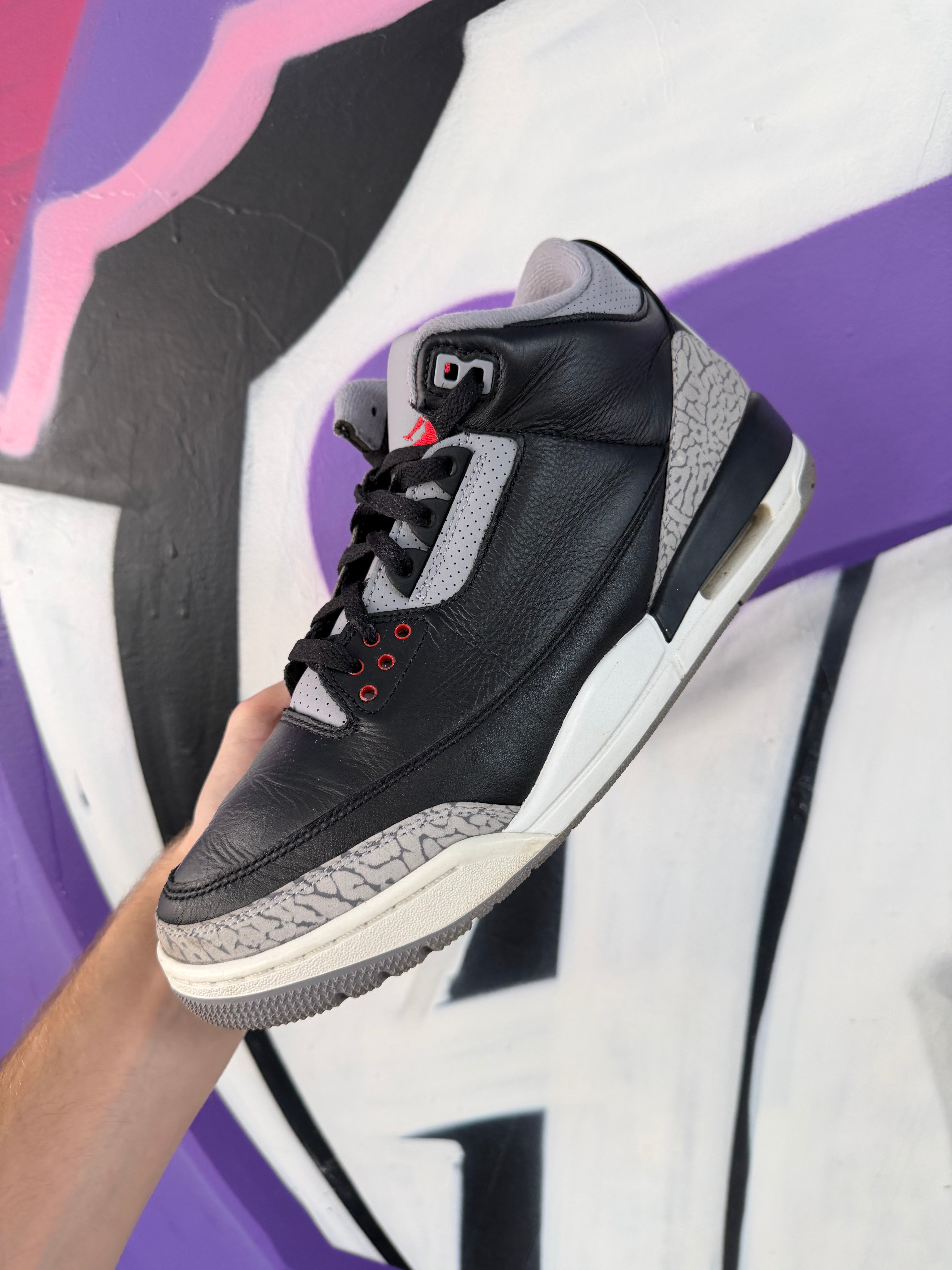 Jordan 3 Black Cement Sneakers