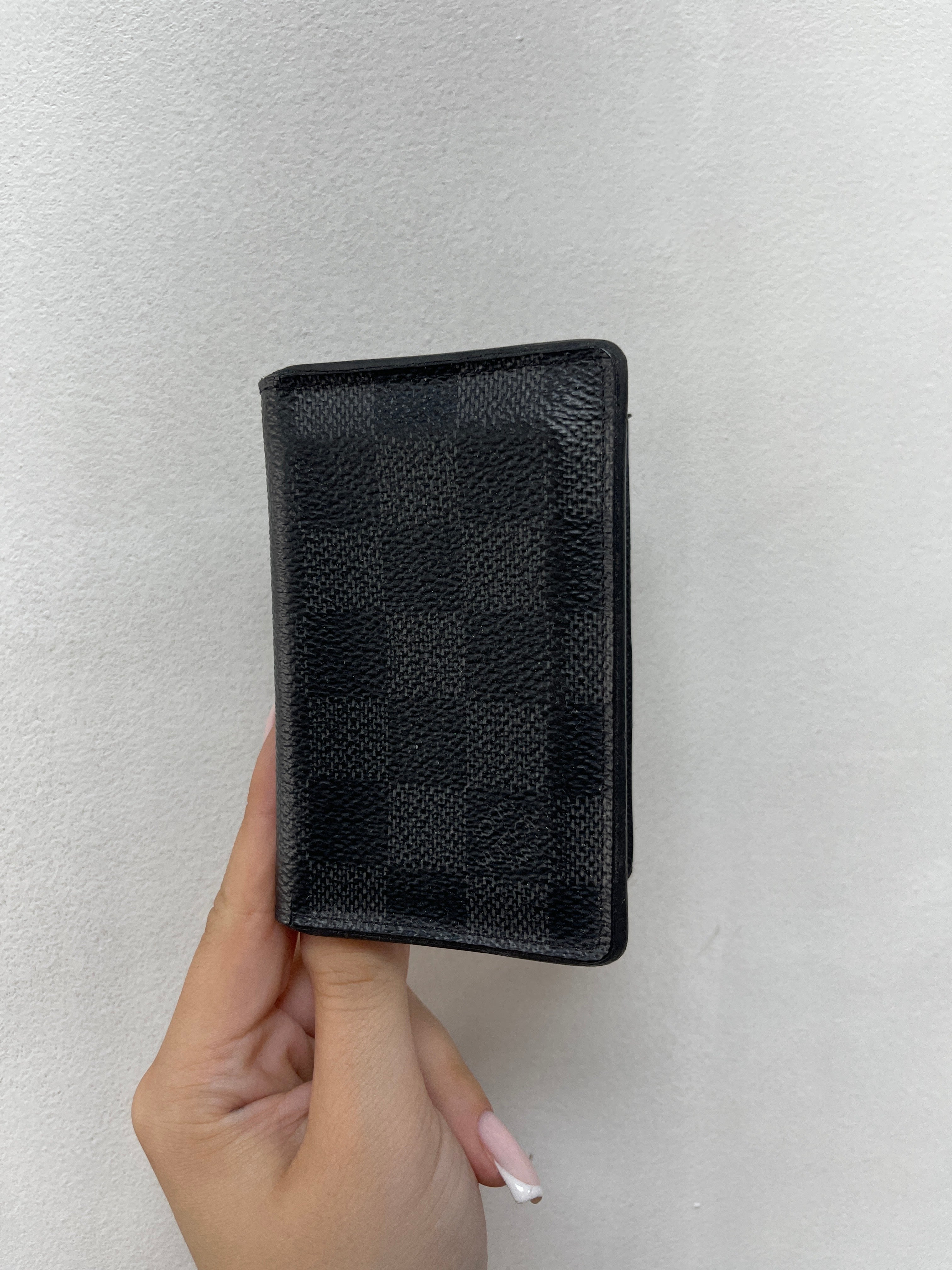 Louis Vuitton Black Damier Pocket Organizer Wallet