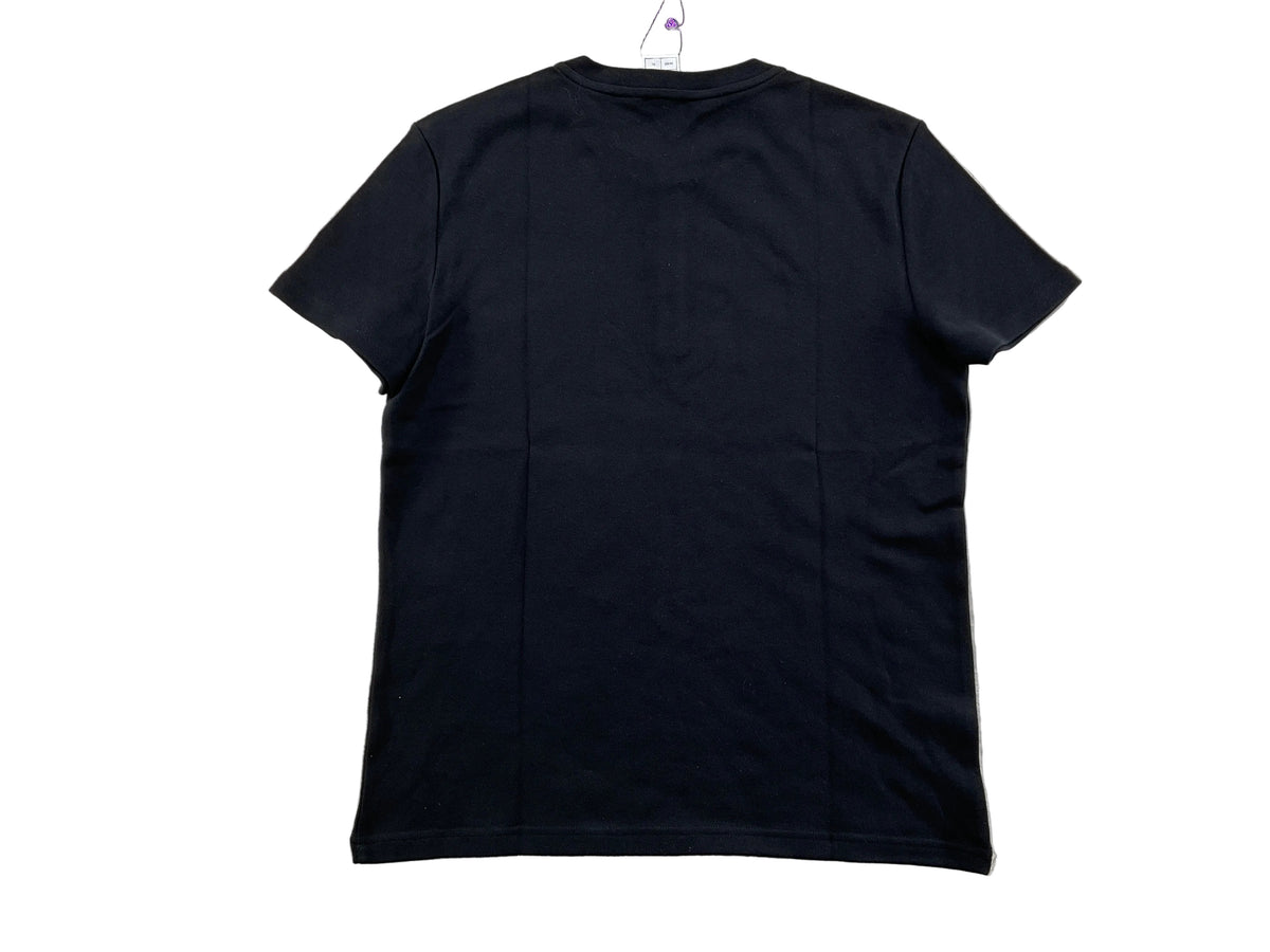 Chanel Black White CC Embroidered Henley Shirt