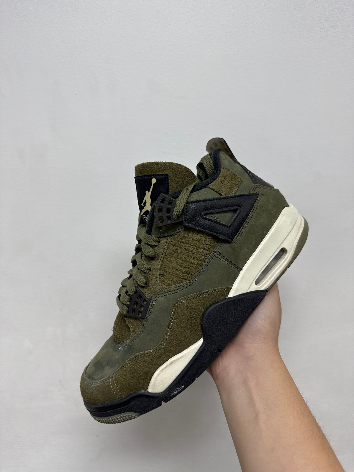Jordan 4 Medium Olive Sneakers