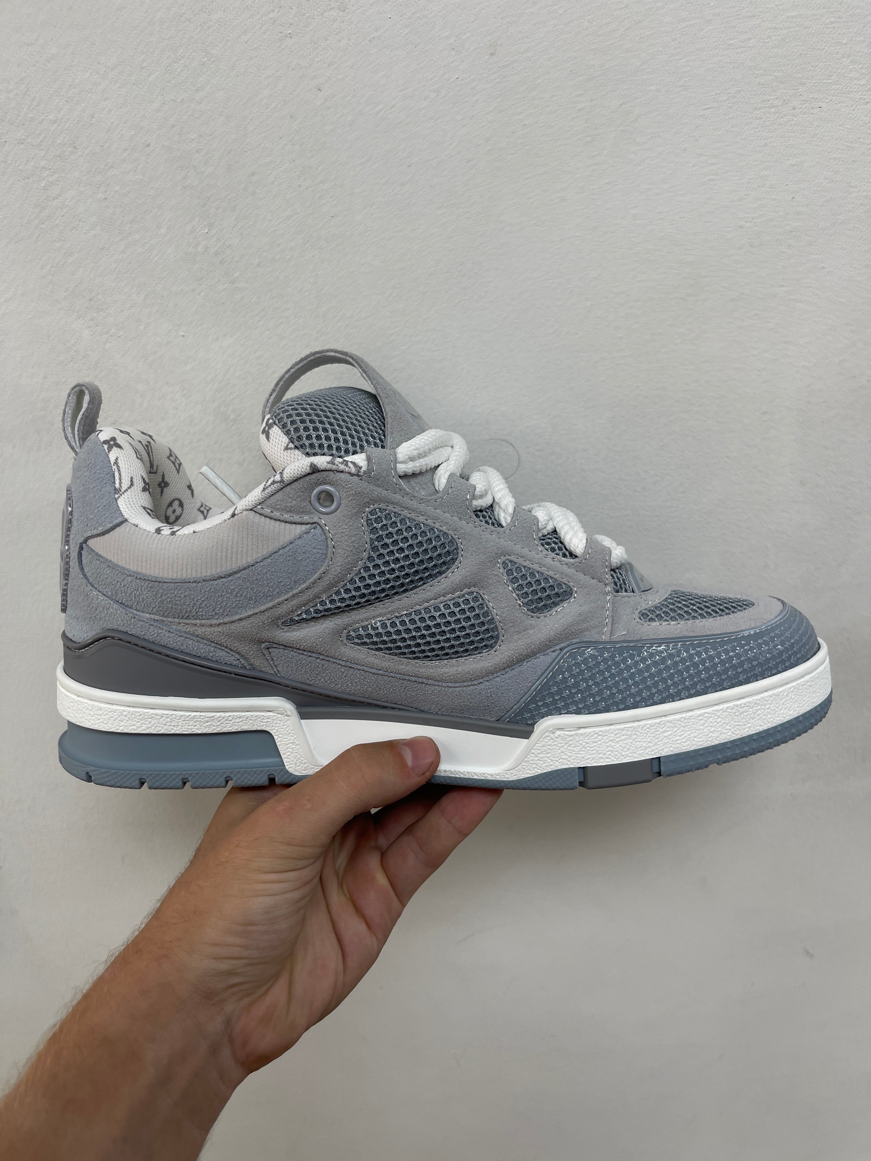 Louis Vuitton Grey Blue Skate Sneakers