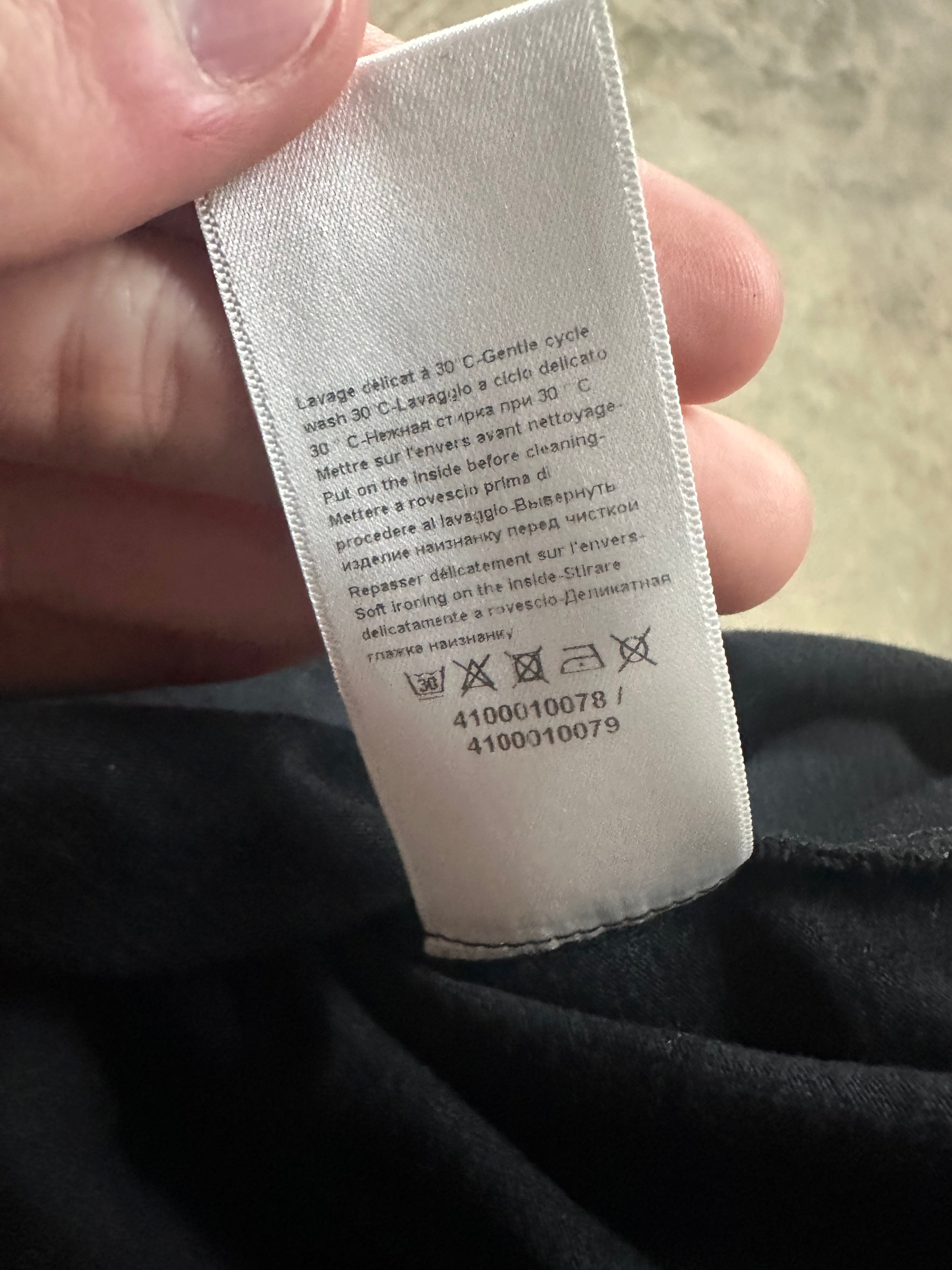 Lanvin Curb Skate Tee Black Cream Used Small