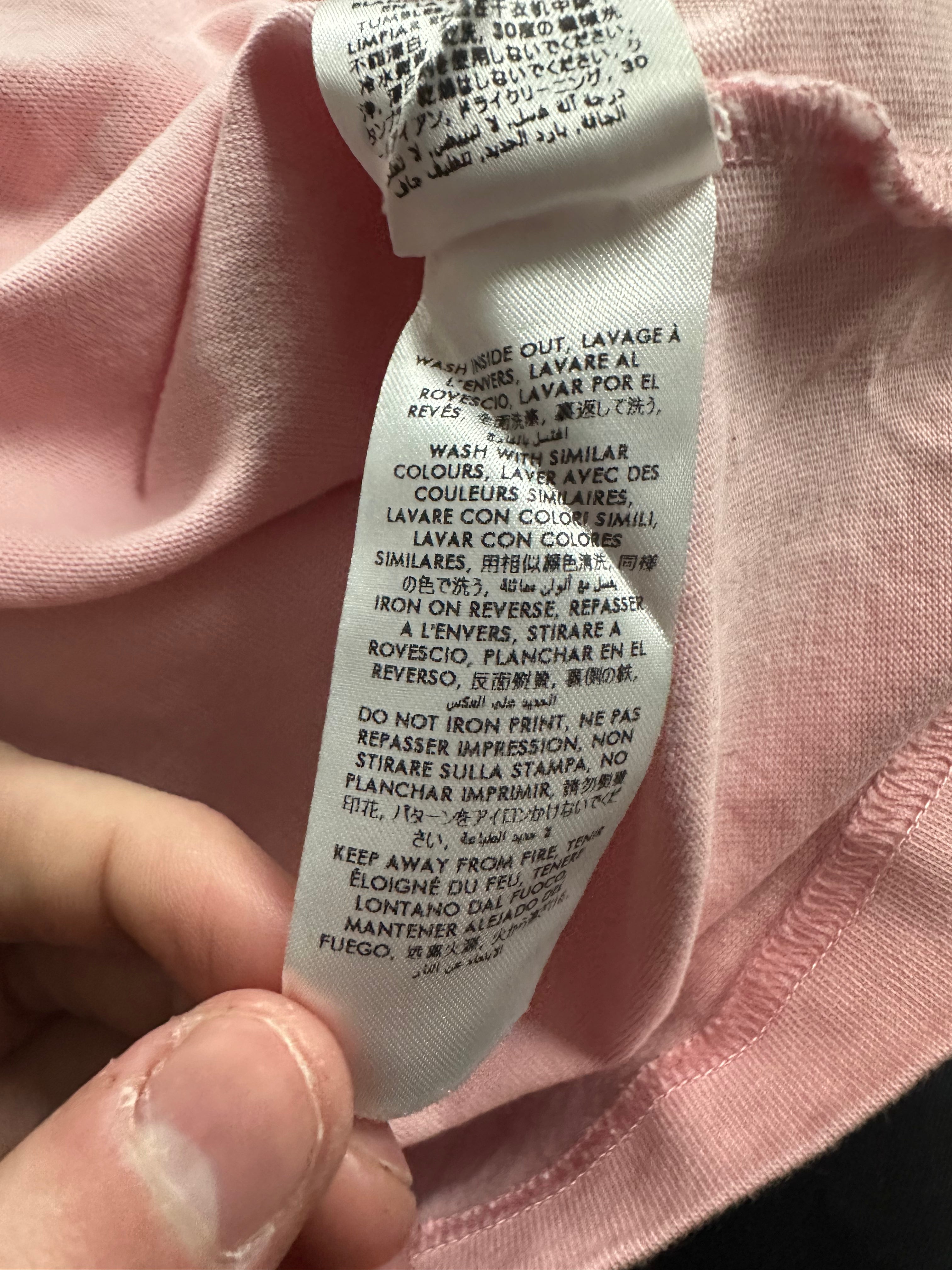 Casablanca Tennis Club Tee Pink Multi Used XL
