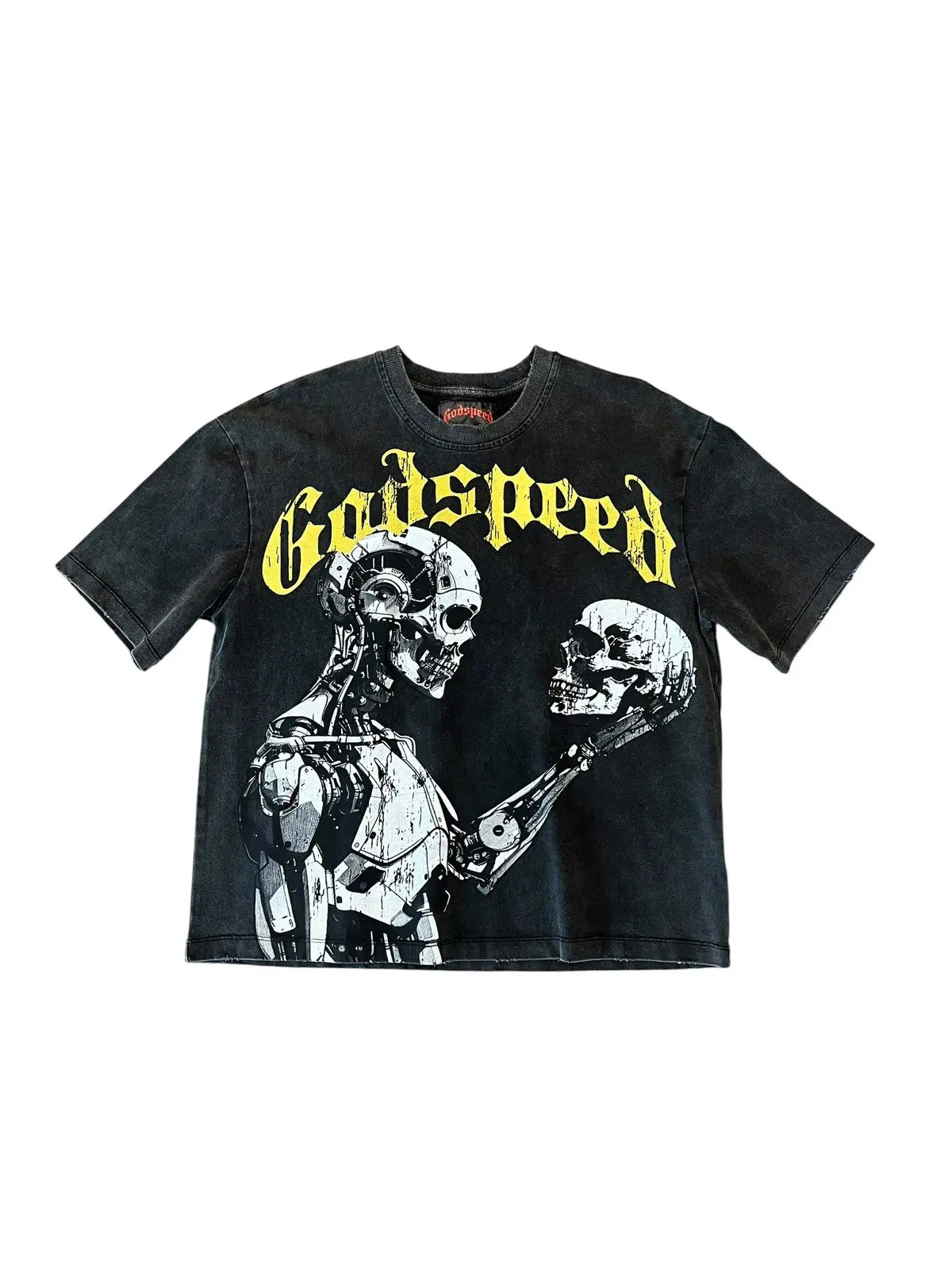 Godspeed Tee Black Yellow Mankind VS AI