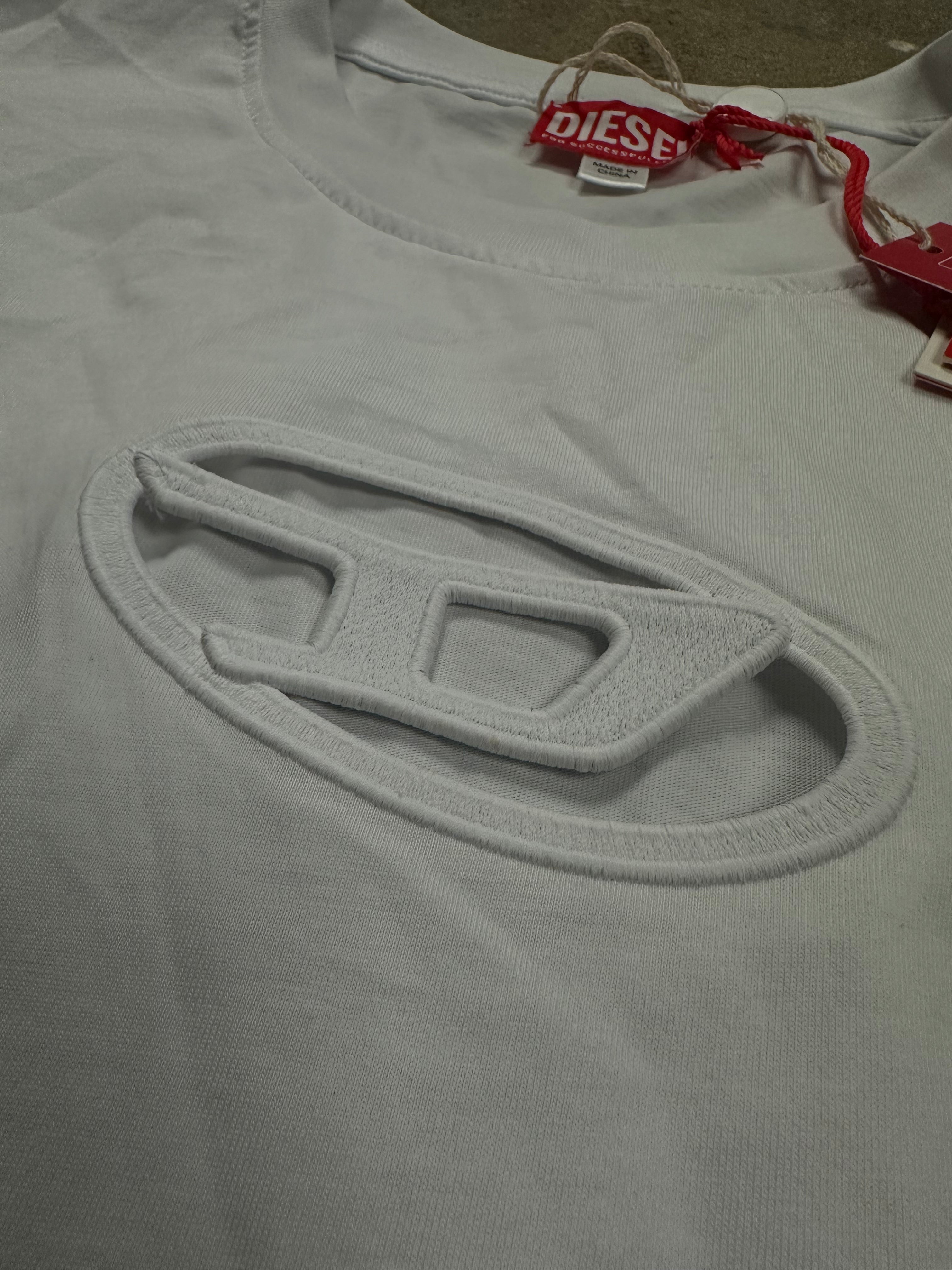 Diesel Oversized Tee White New With Tags