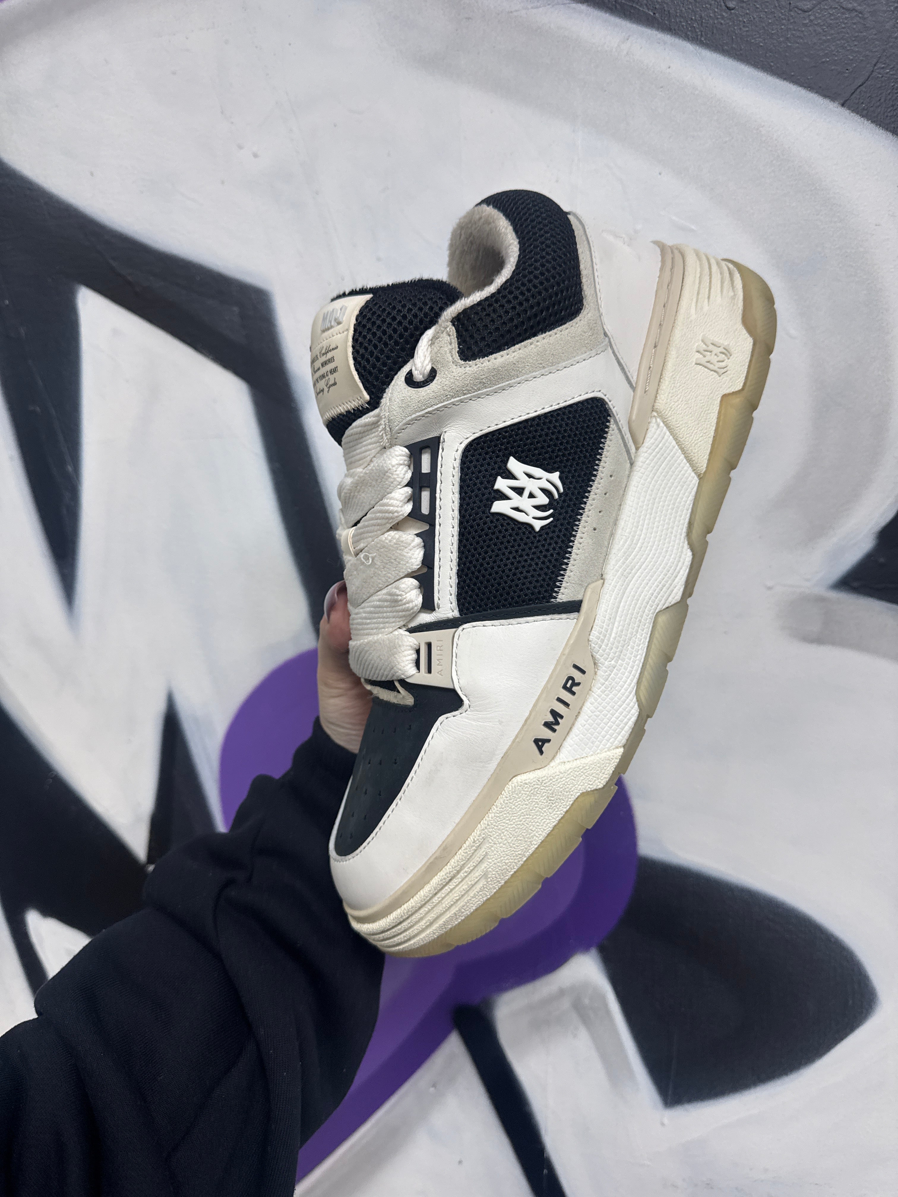 Amiri Black White MA-1 Sneakers