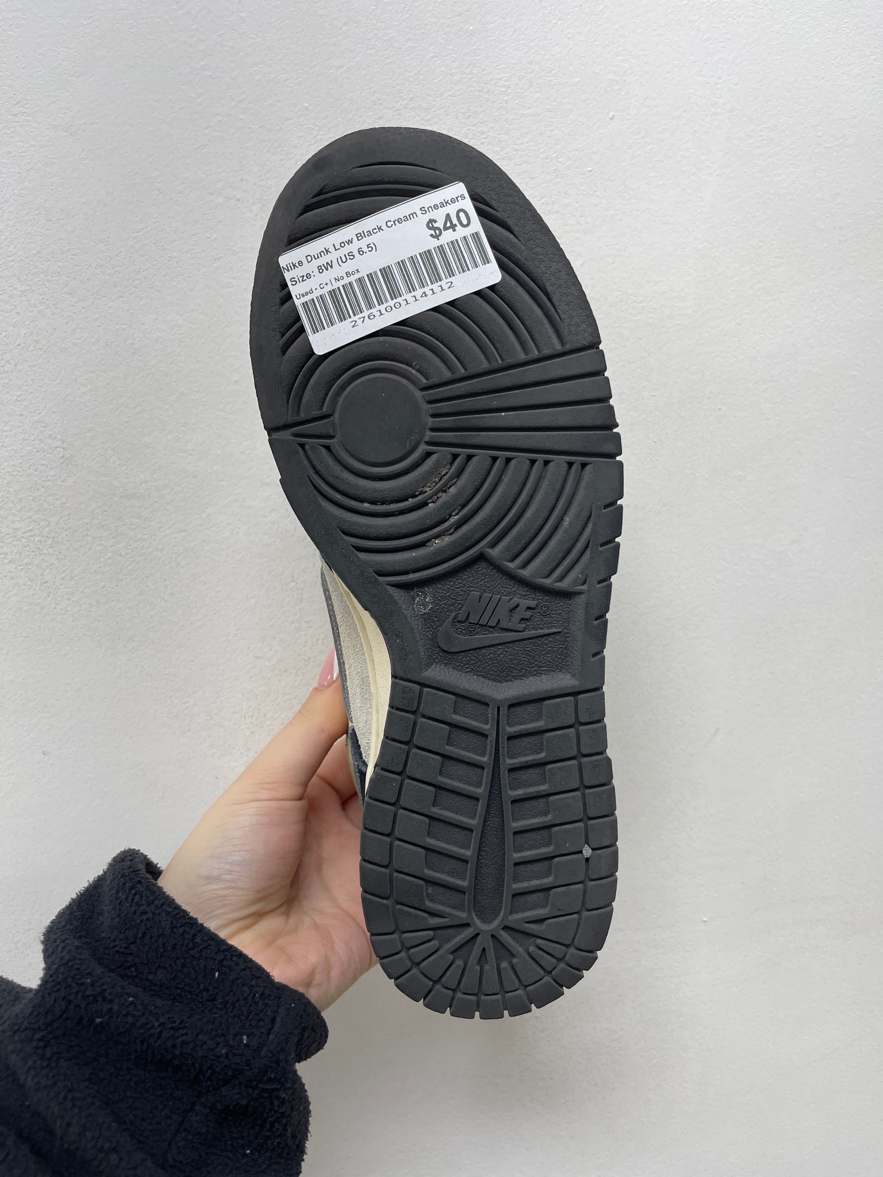 Nike Dunk Low Black Cream Sneakers