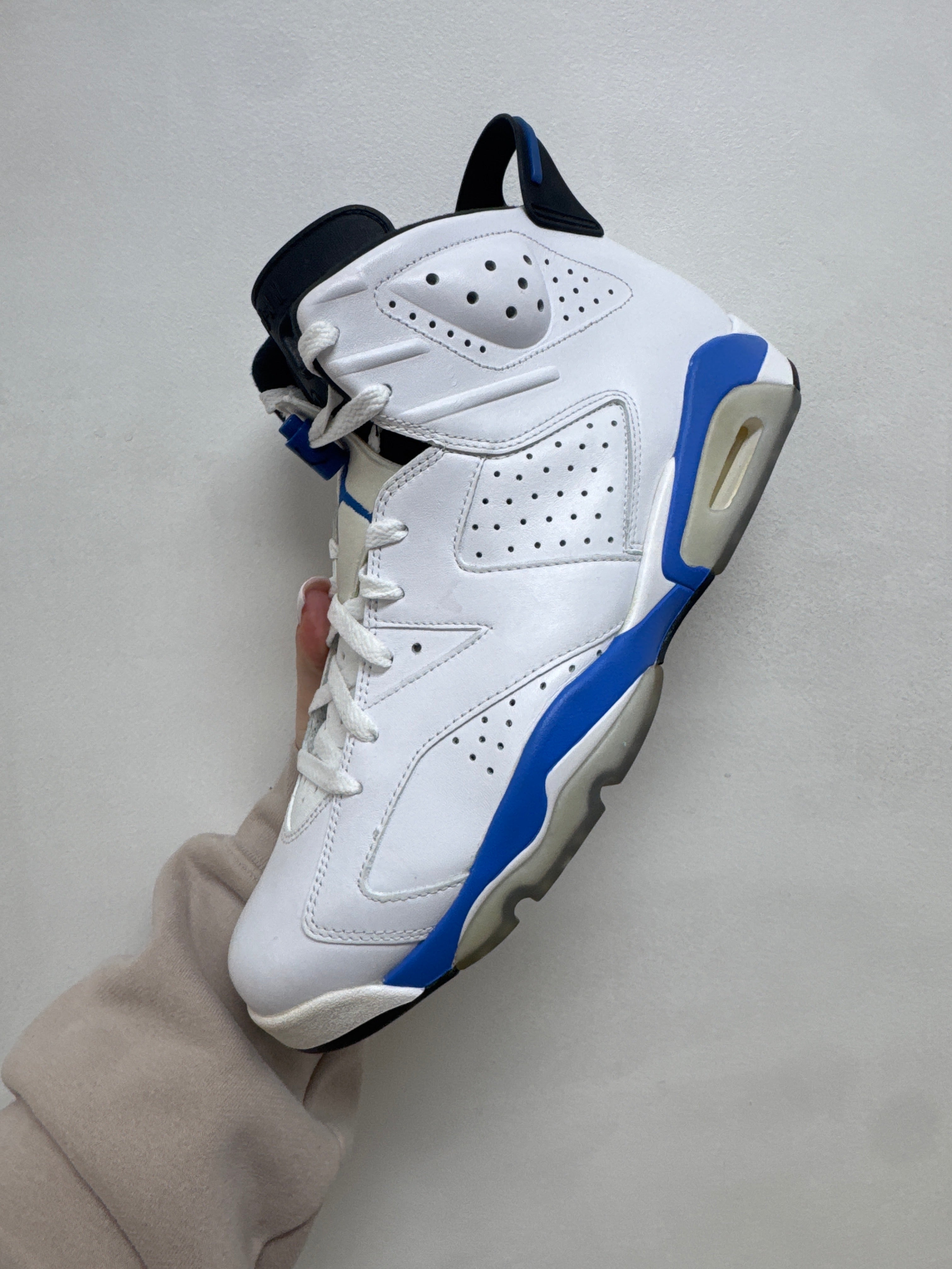 Jordan 6 White Motorsport Sneakers