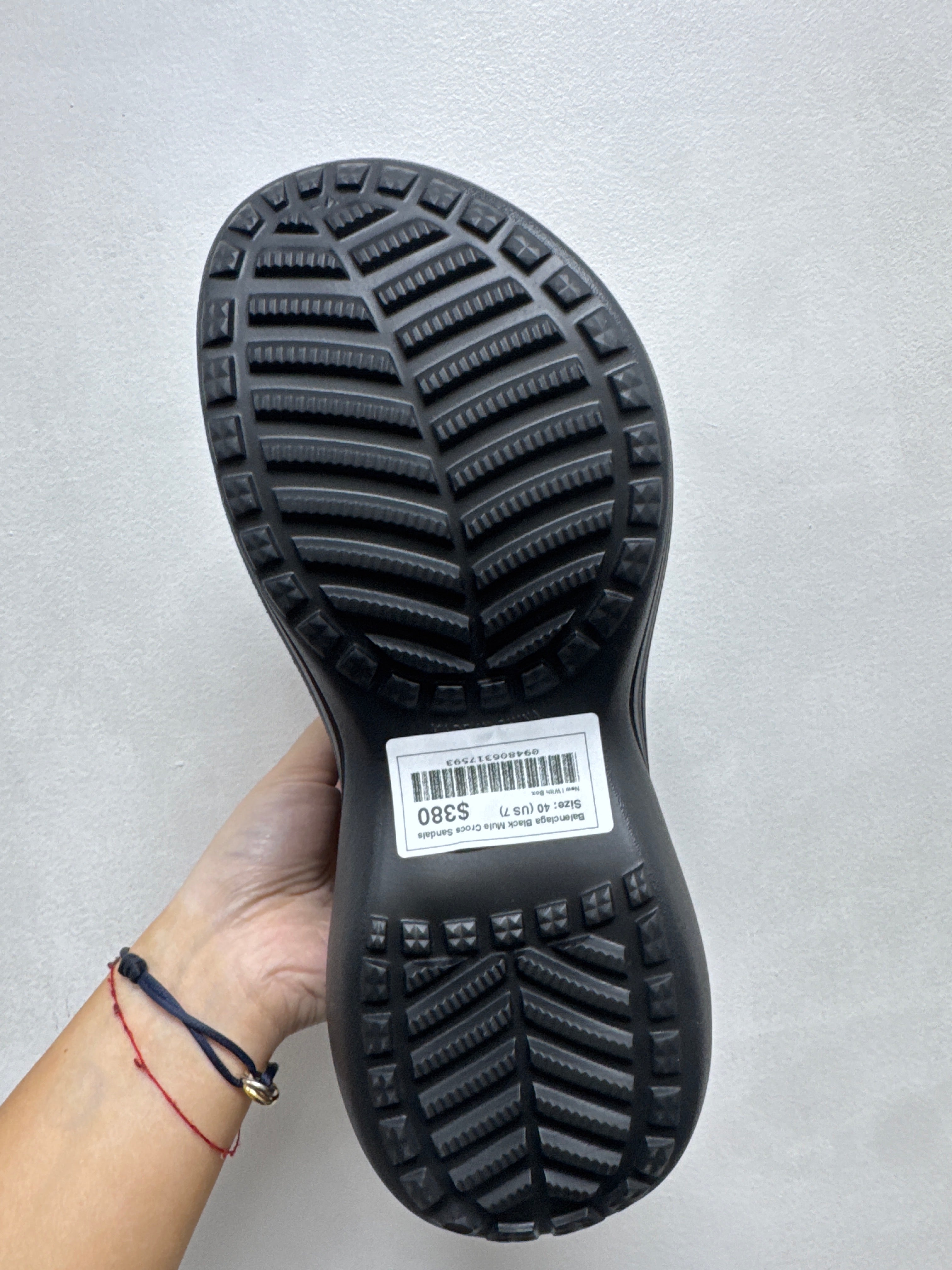 Balenciaga Black Mule Crocs Sandals