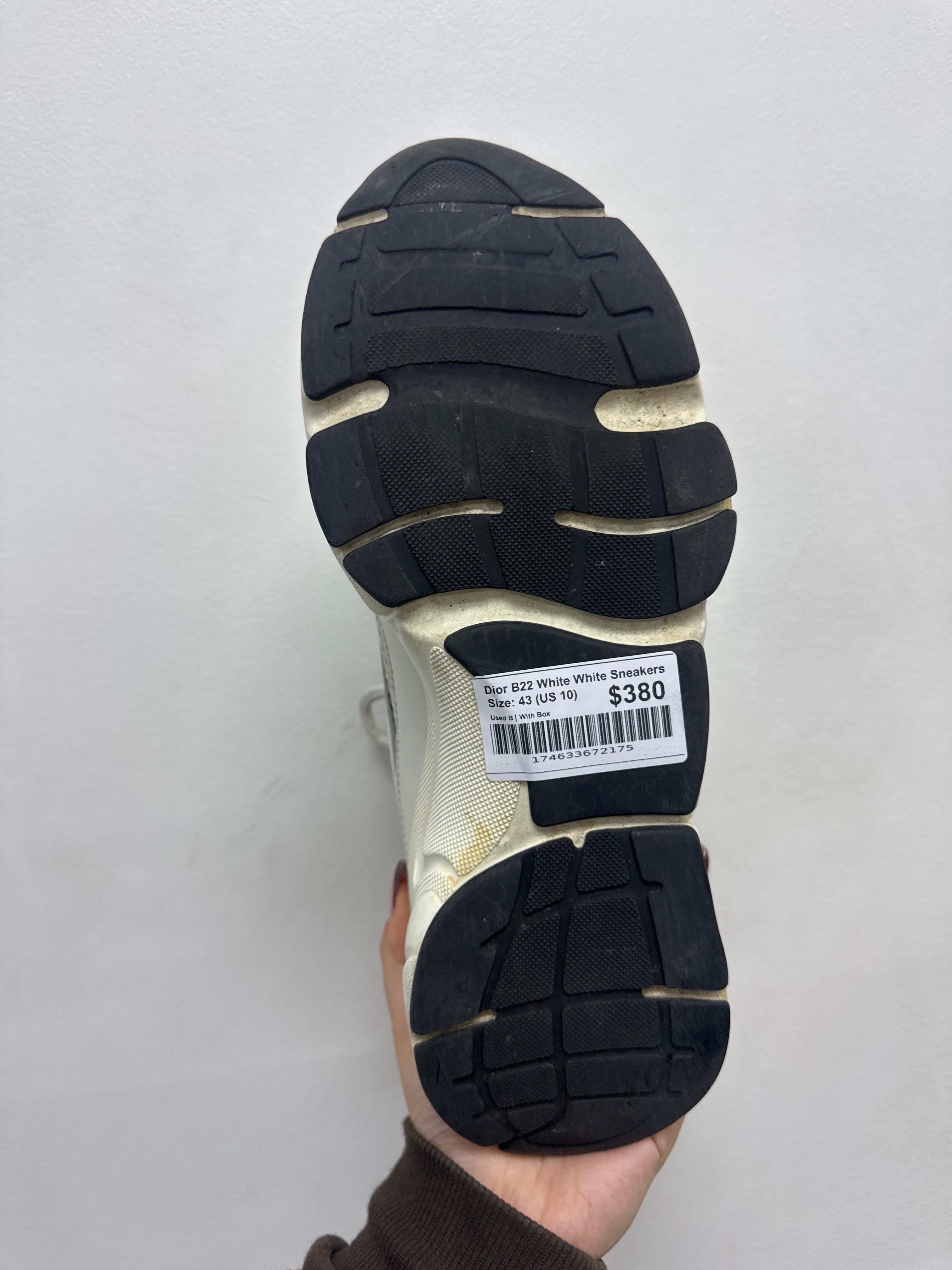 Dior B22 White White Sneakers