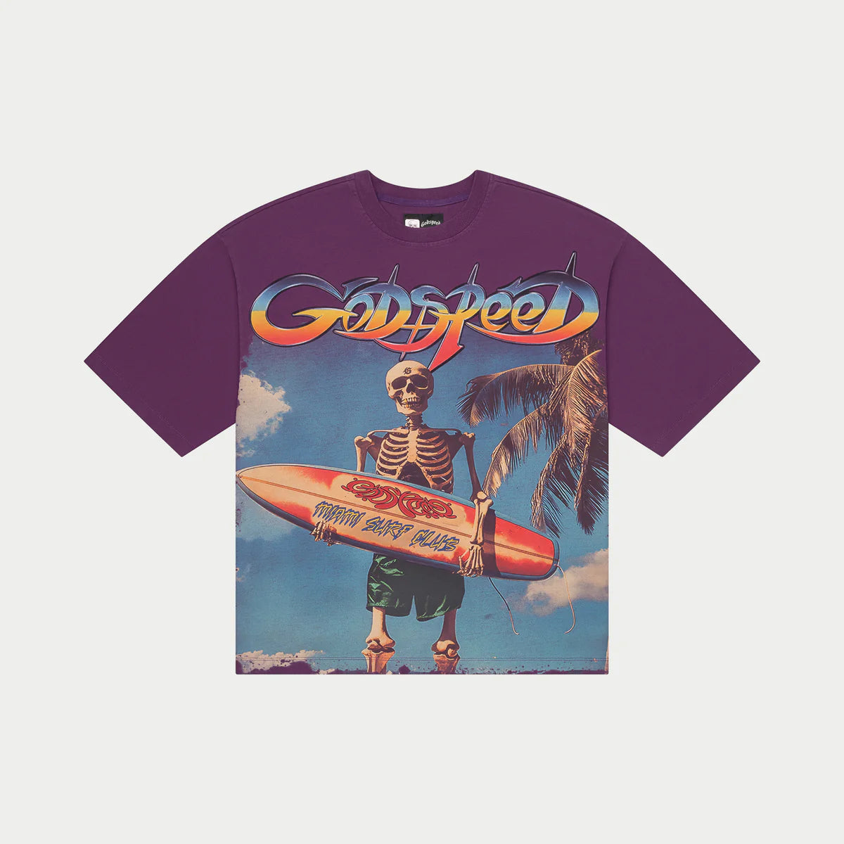 Godspeed 'Miami Surf Club' Purple Tee