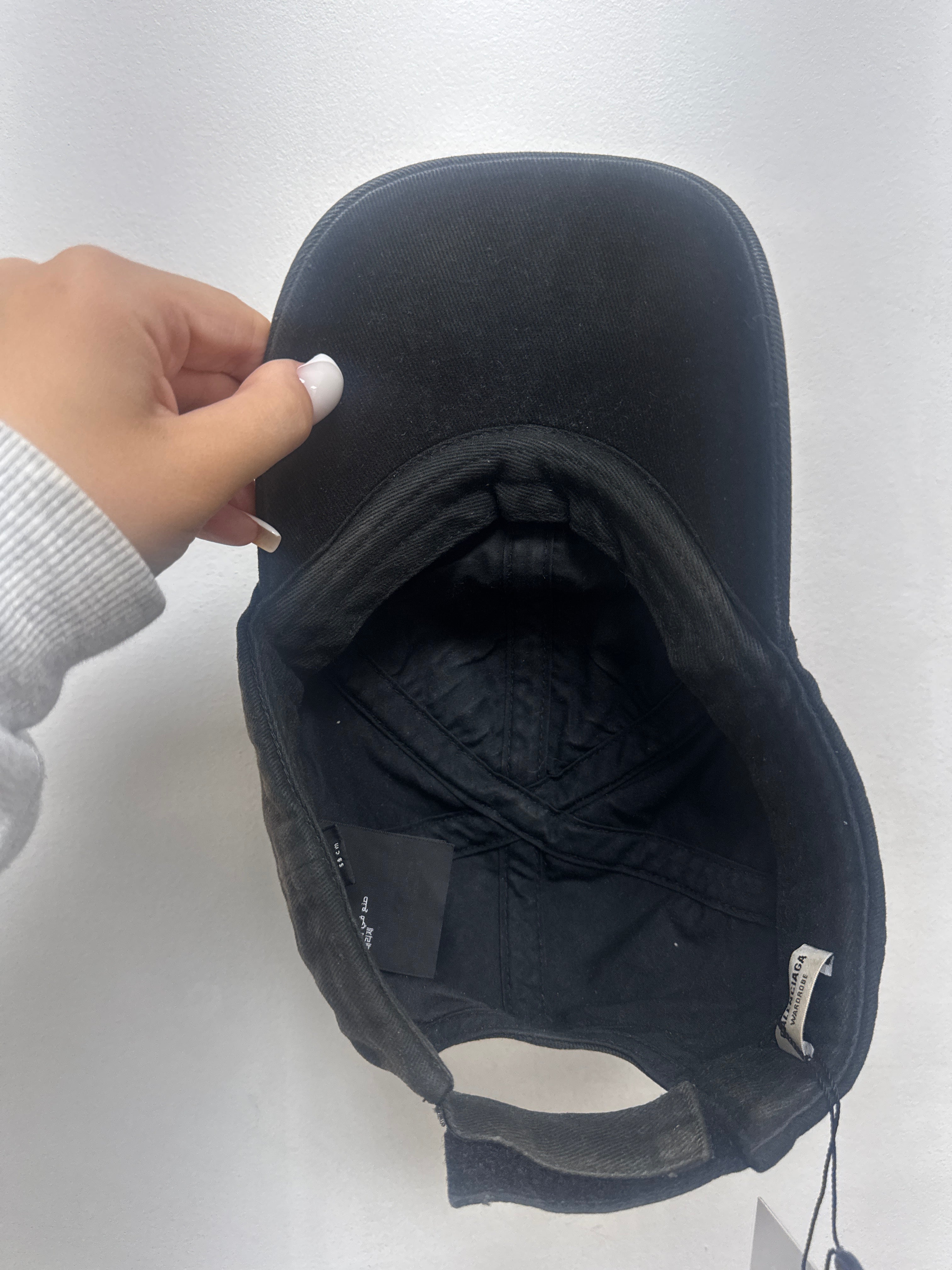 Balenciaga Black Sun Faded Hat