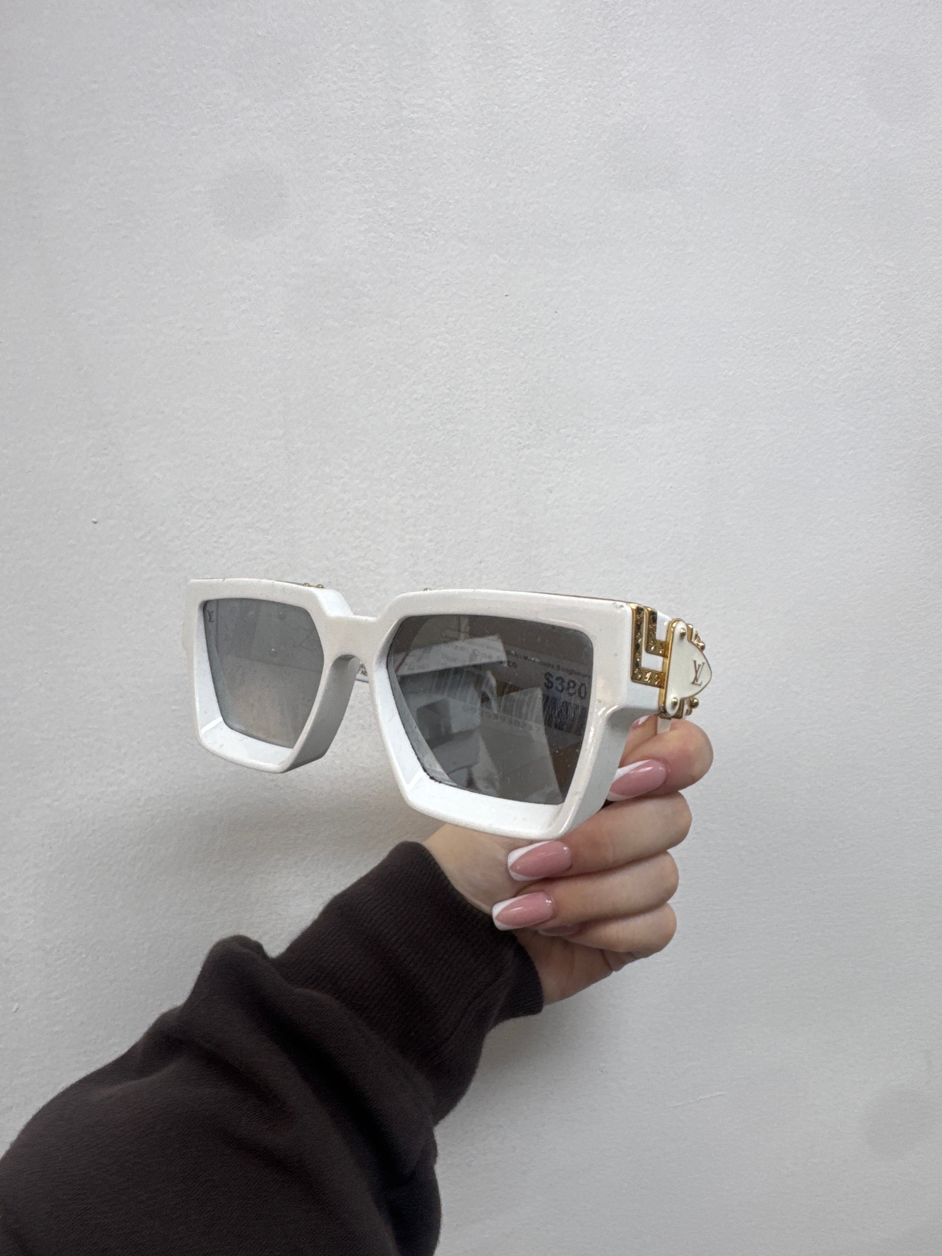 Louis Vuitton White Gold Millionaire Sunglasses