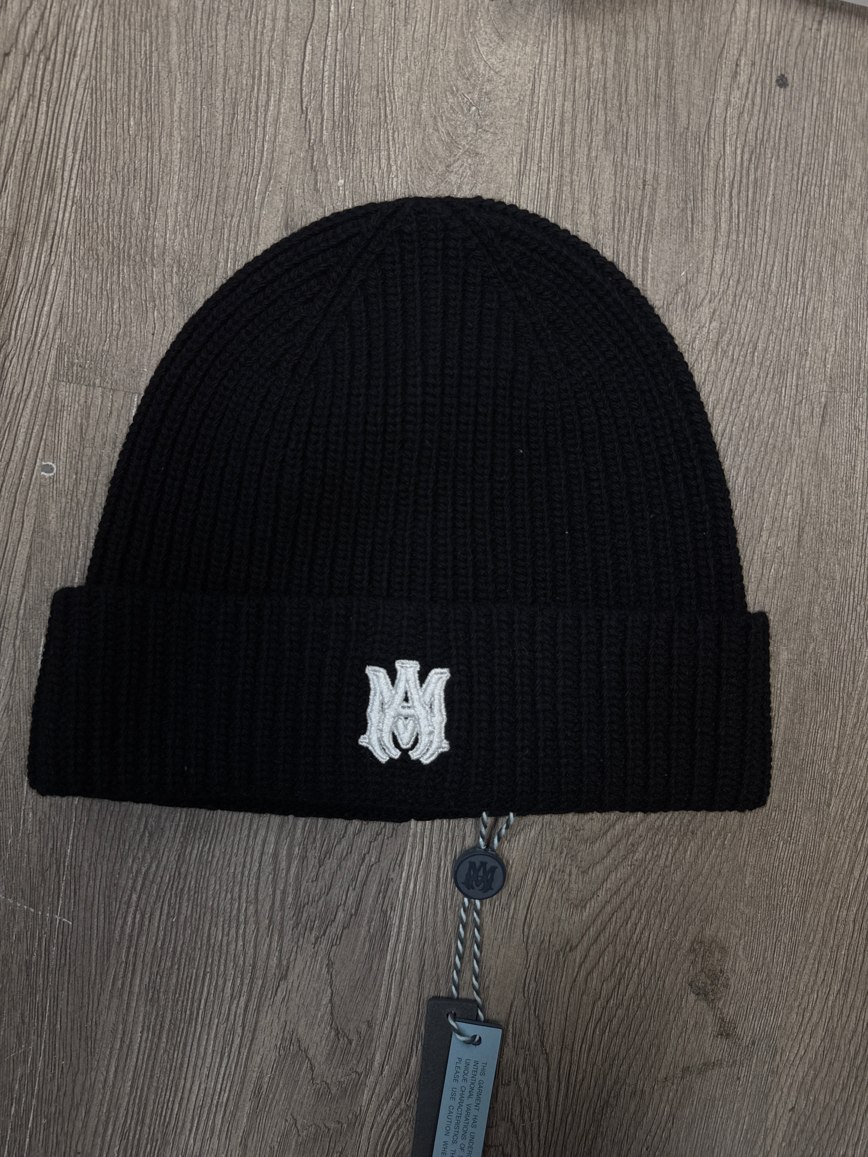 Amiri Black Cream MA Beanie
