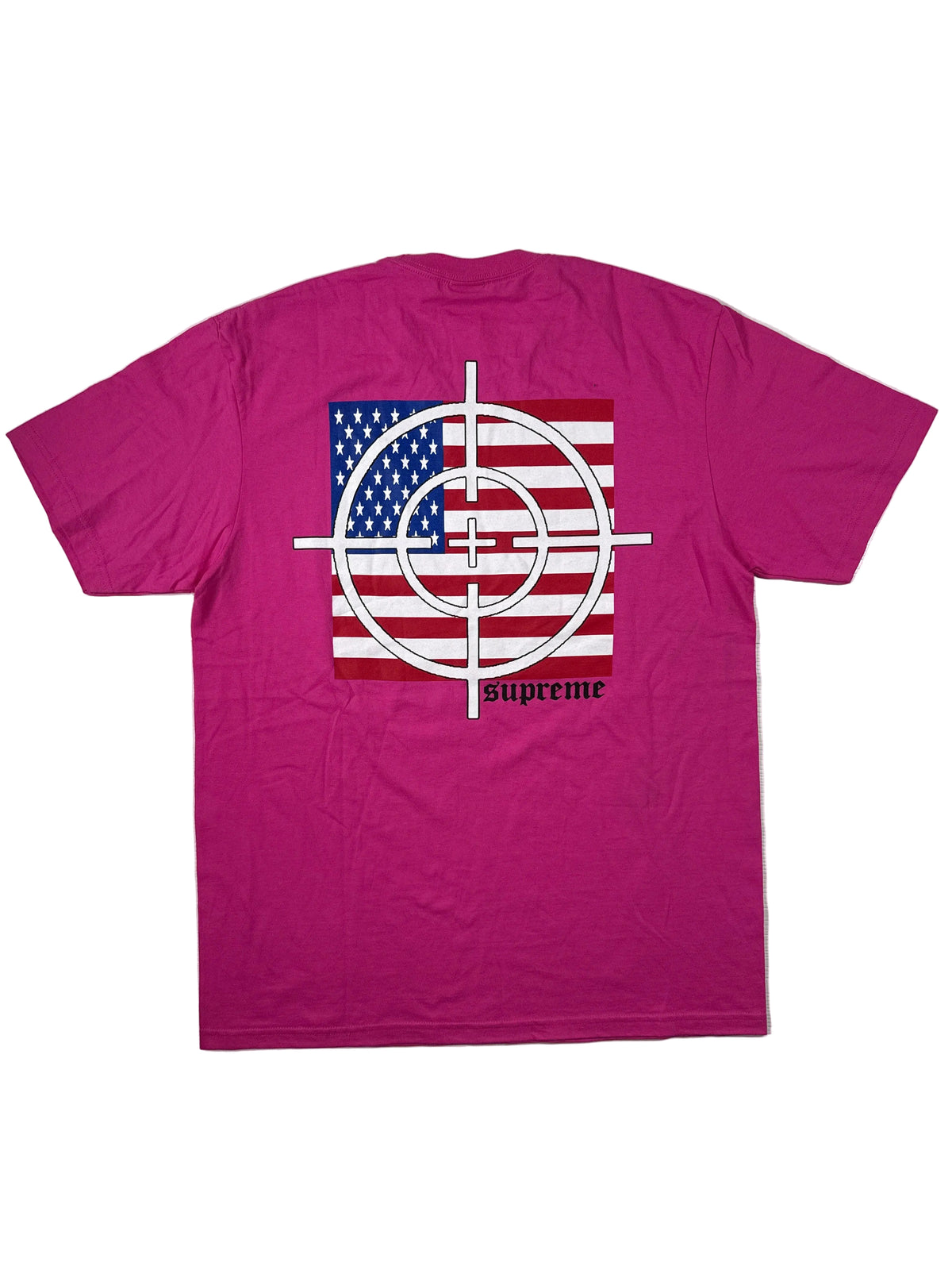 Supreme Pink Target USA Tee