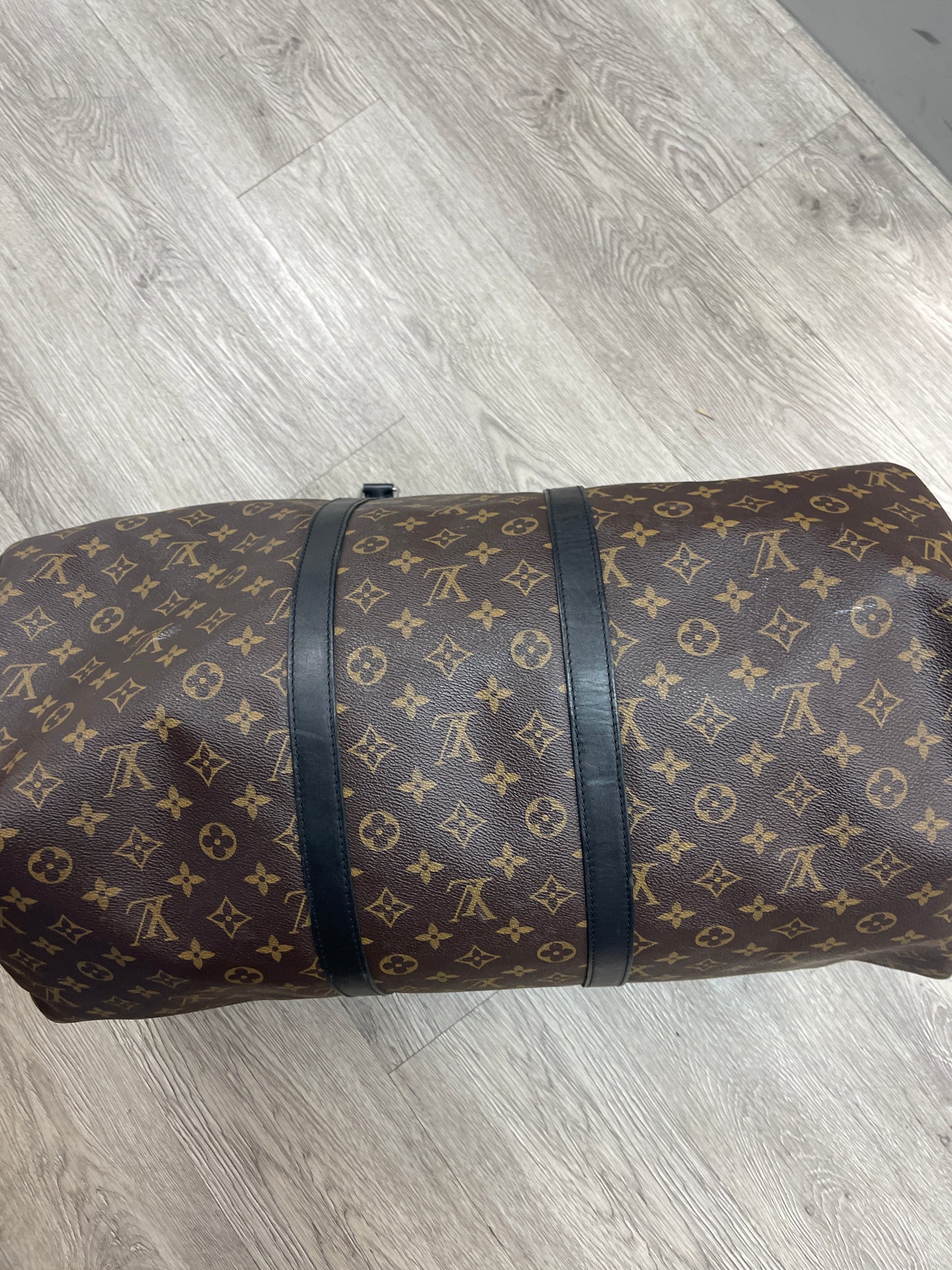 Louis Vuitton Brown Black 55 Keep All Bag
