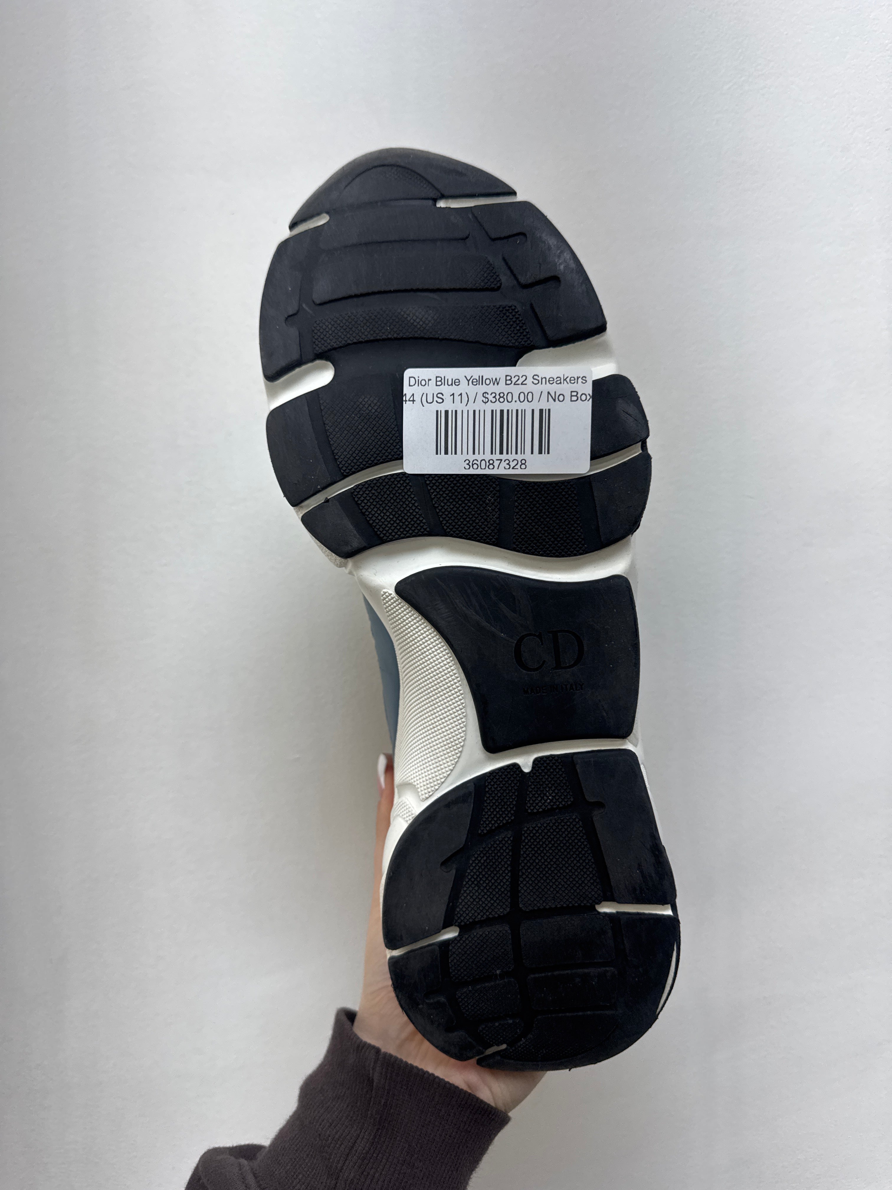 Dior Blue Yellow B22 Sneakers