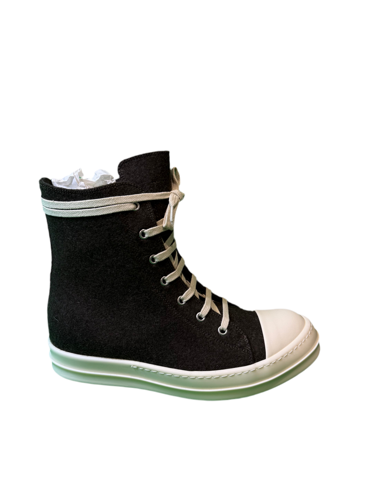 Rick Owens Hi Top Sneaker Brown