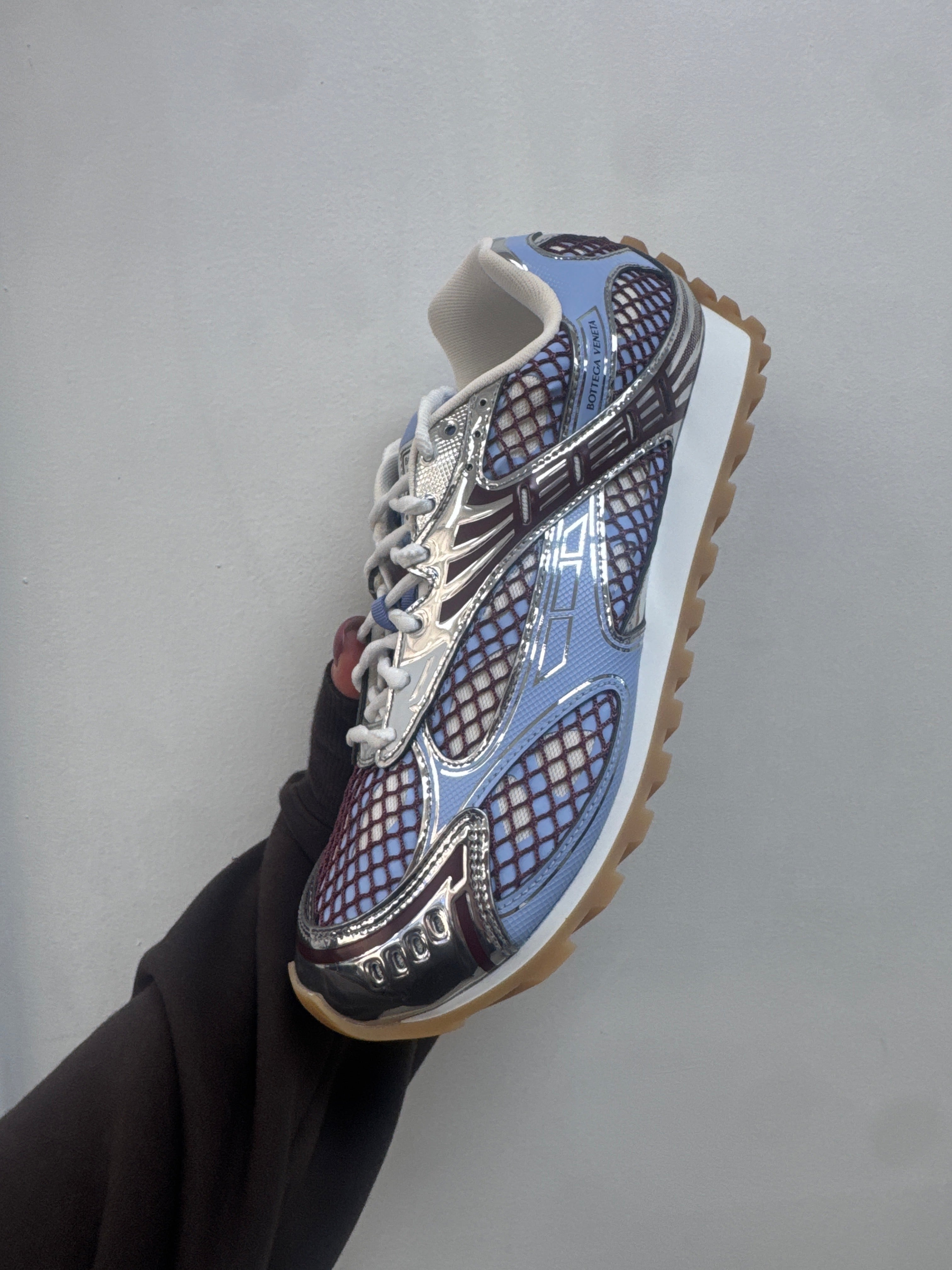 Bottega Veneta Blue Maroon Orbit Sneakers